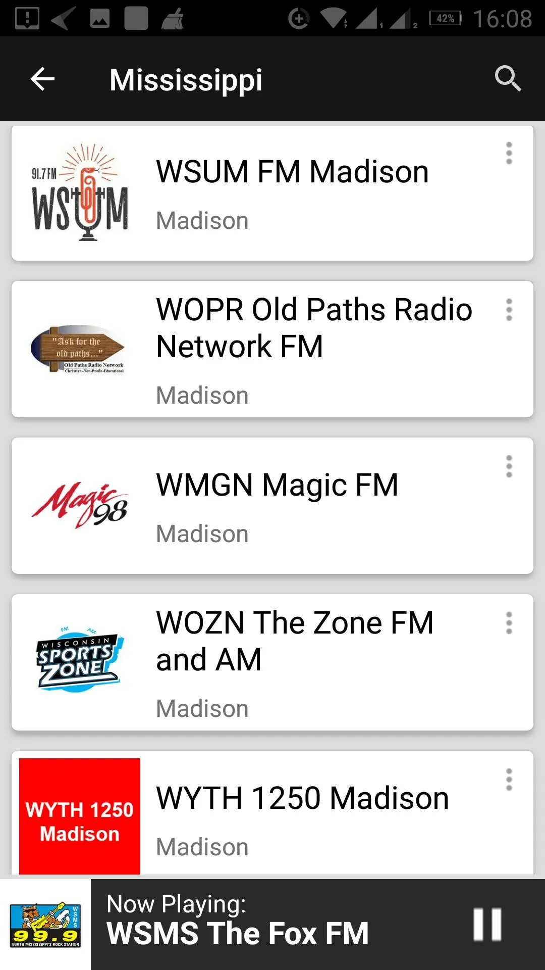 Mississippi Radio Stations | Indus Appstore | Screenshot