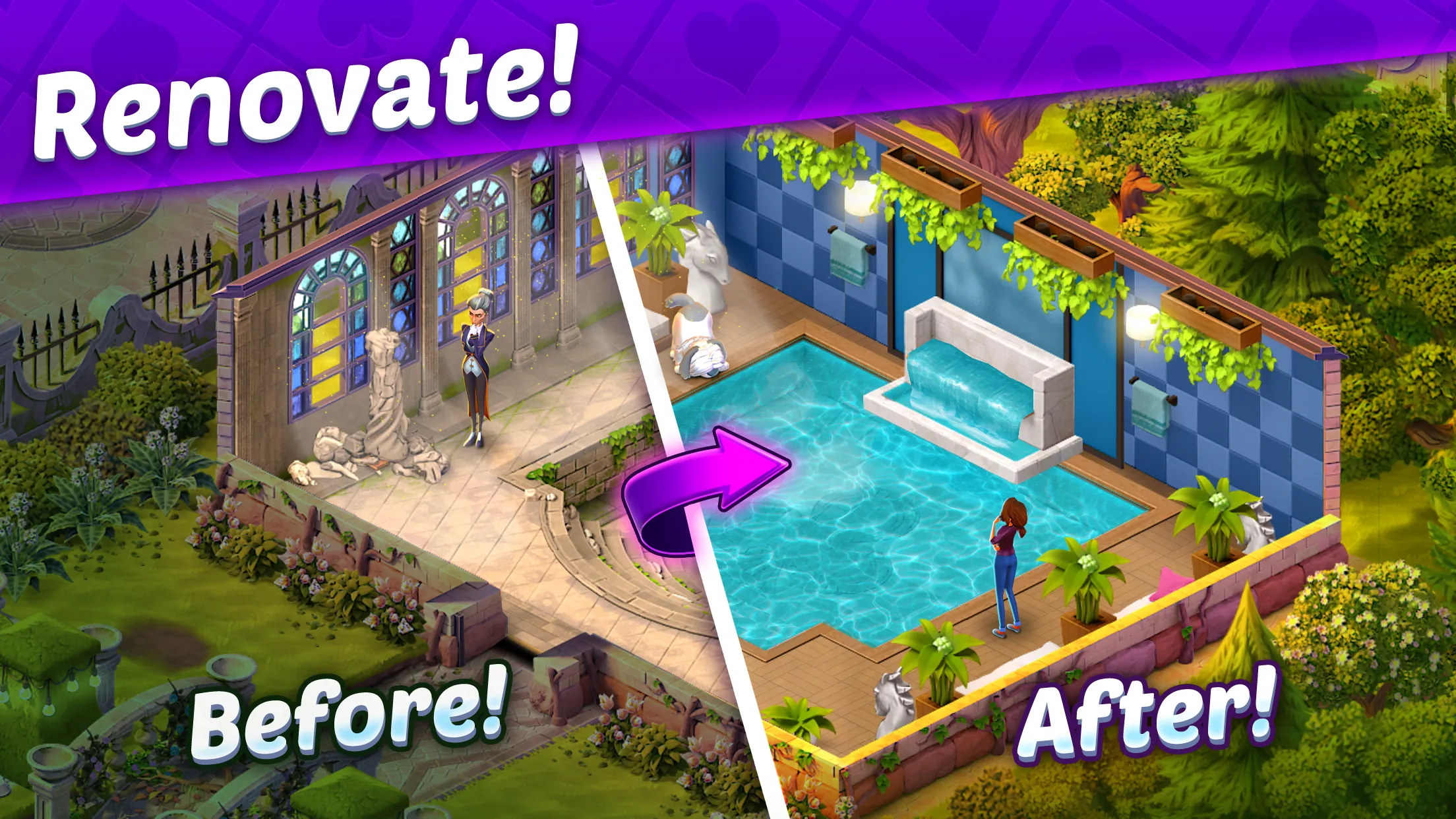 Solitaire Story - Ava's Manor | Indus Appstore | Screenshot