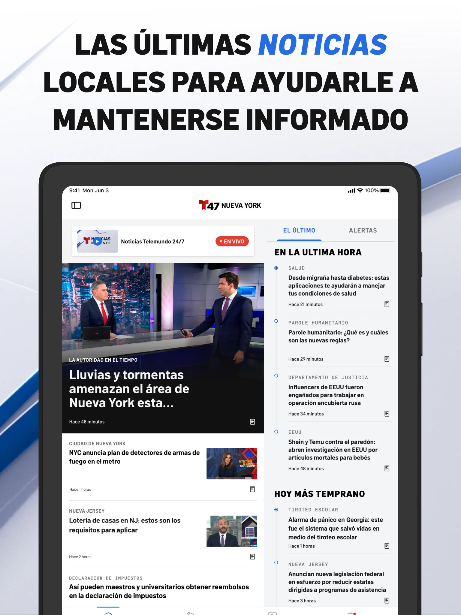 Telemundo 47: Noticias de NY | Indus Appstore | Screenshot