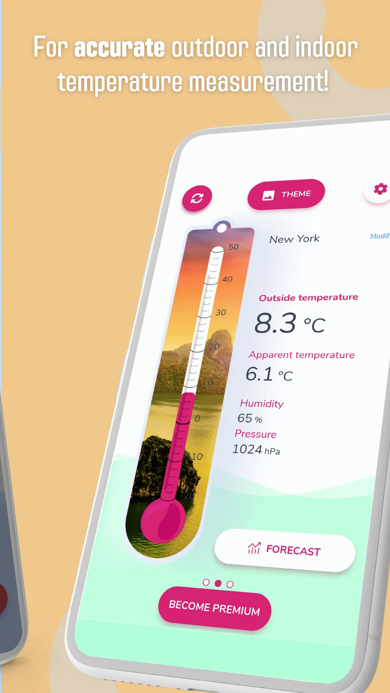 Indoor/Outdoor Thermometer | Indus Appstore | Screenshot