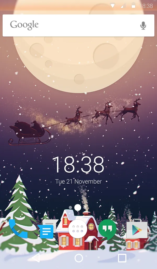 Christmas Eve Wallpaper Theme | Indus Appstore | Screenshot