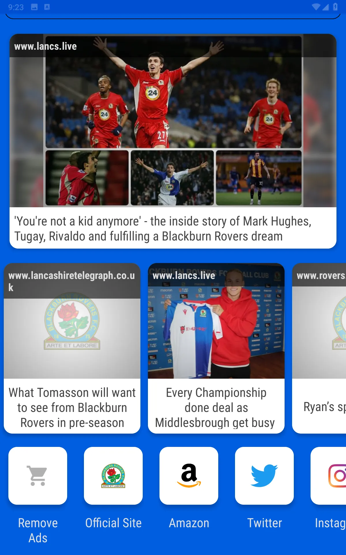 Blackburn Rovers Fan App | Indus Appstore | Screenshot