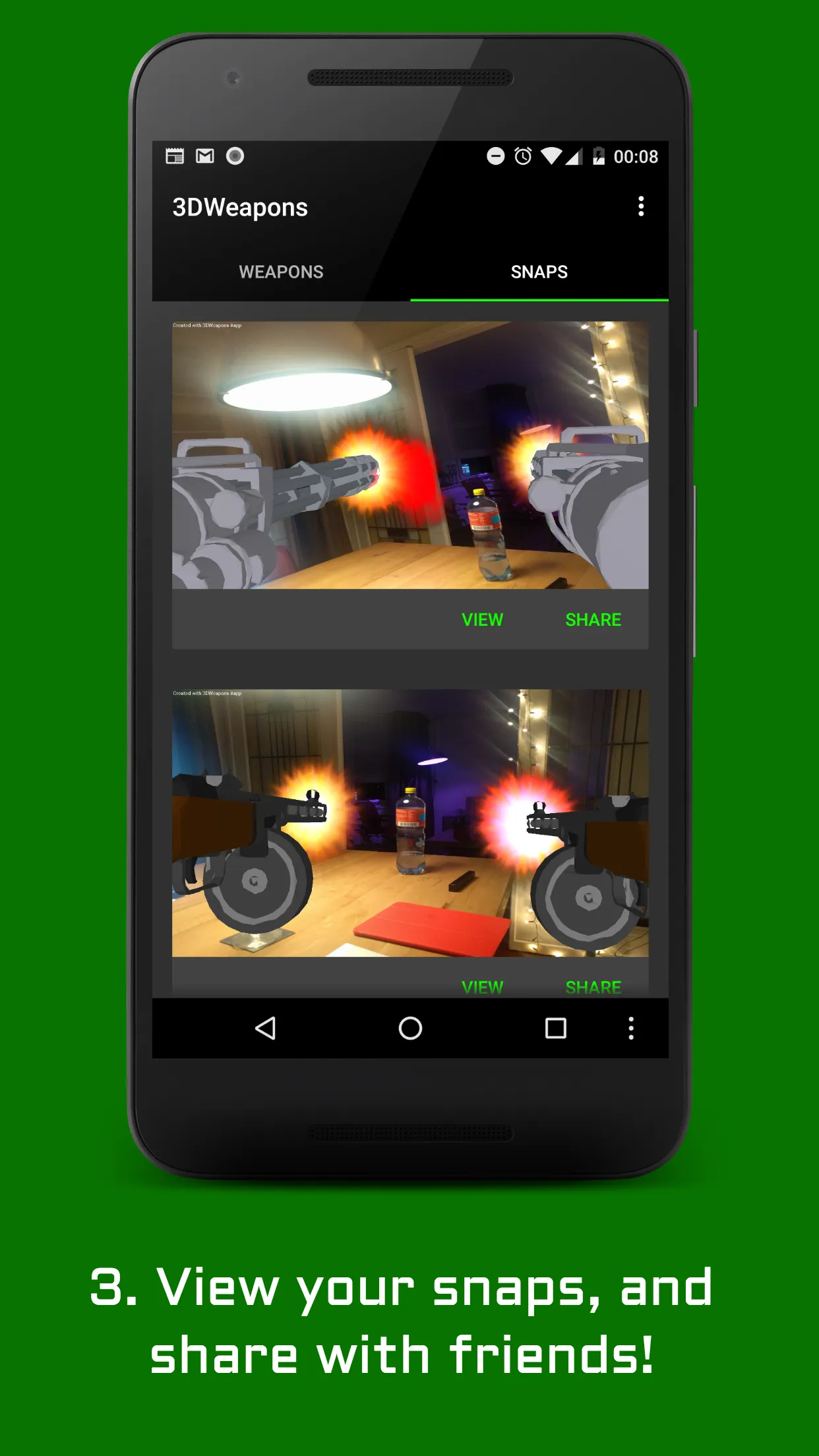 3D Weapons - Guns in Augmented | Indus Appstore | Screenshot