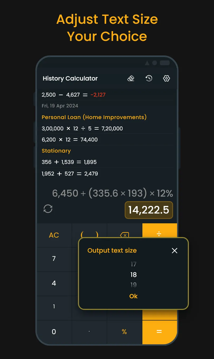 Calculator With History Check | Indus Appstore | Screenshot