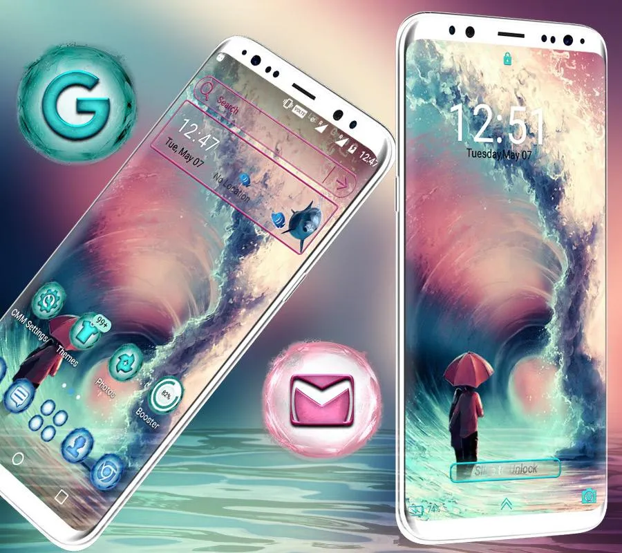 Sea Wave Launcher Theme | Indus Appstore | Screenshot