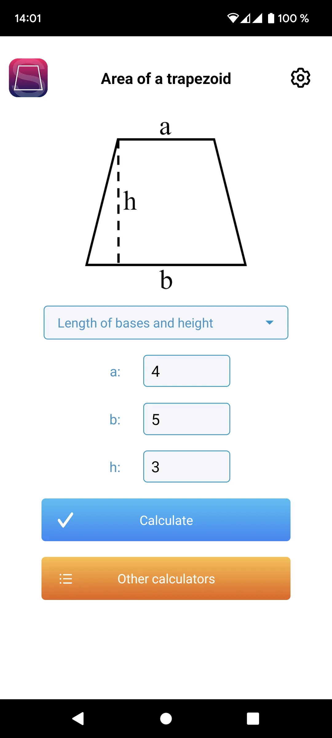 Area calculator | Indus Appstore | Screenshot