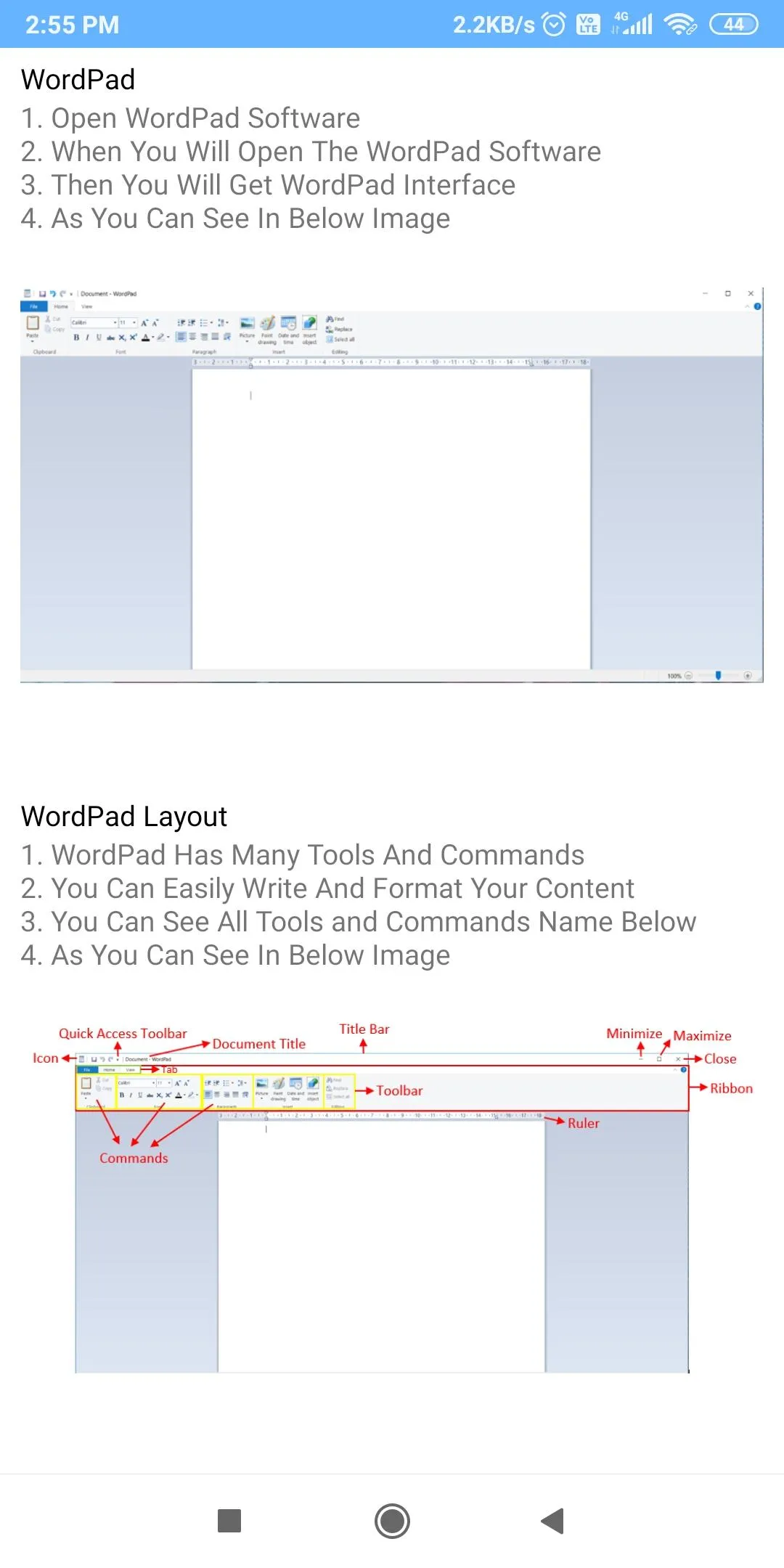 WordPad - Easy To Learn | Indus Appstore | Screenshot