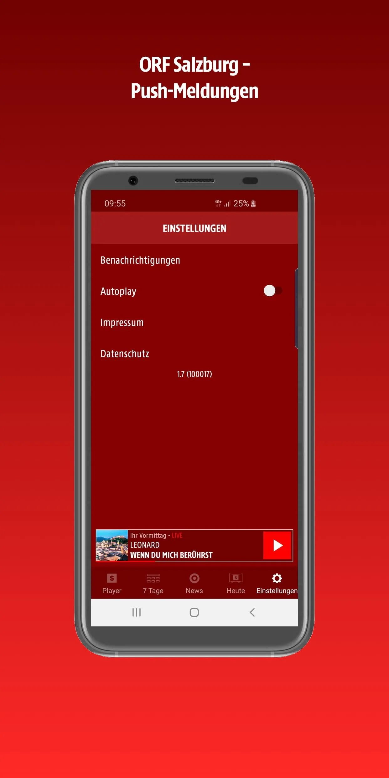 ORF Salzburg | Indus Appstore | Screenshot