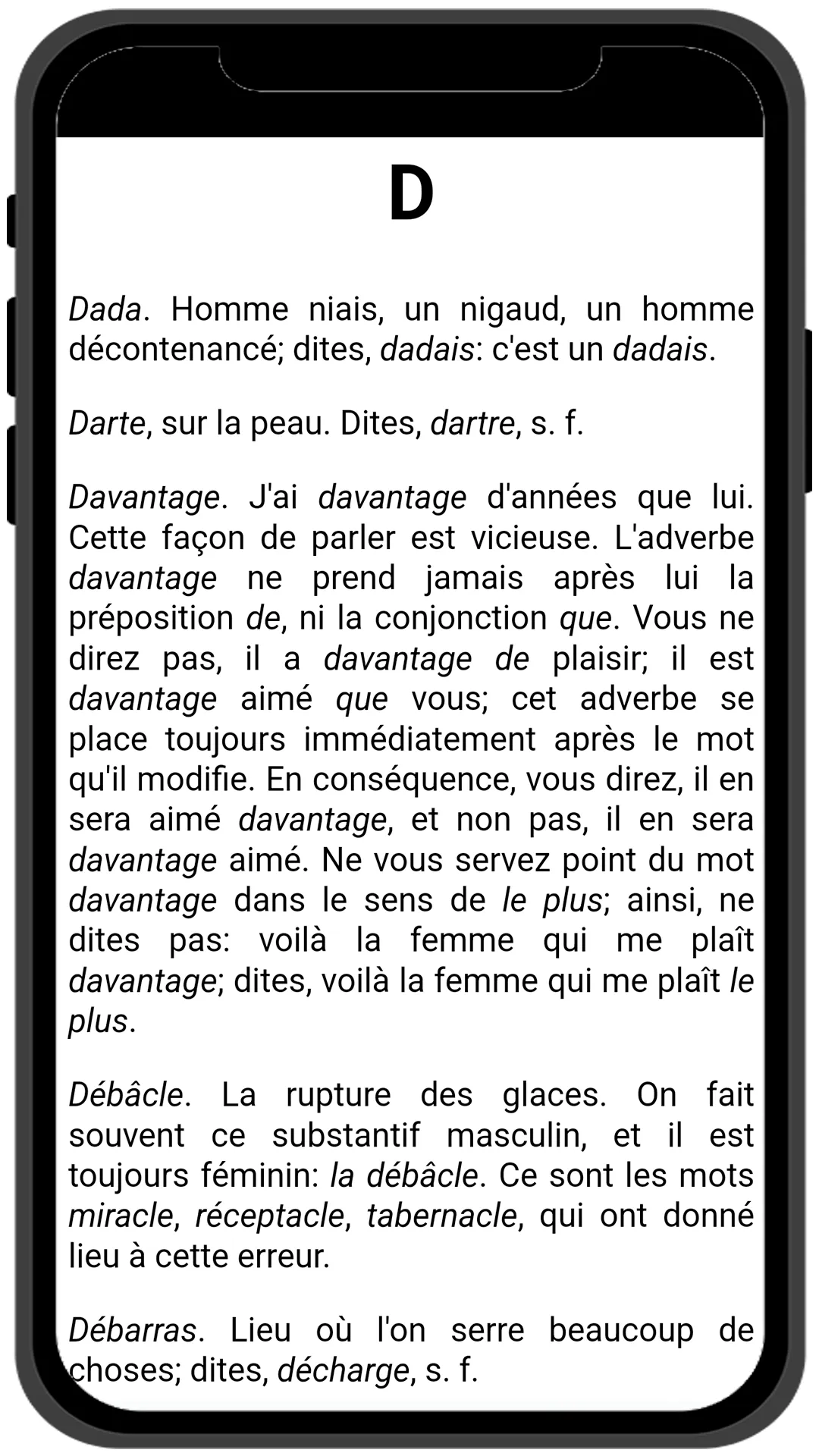 Dictionnaire Grammatical | Indus Appstore | Screenshot