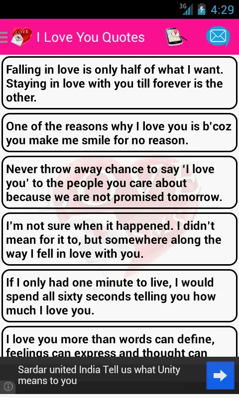 Love Messages | Indus Appstore | Screenshot