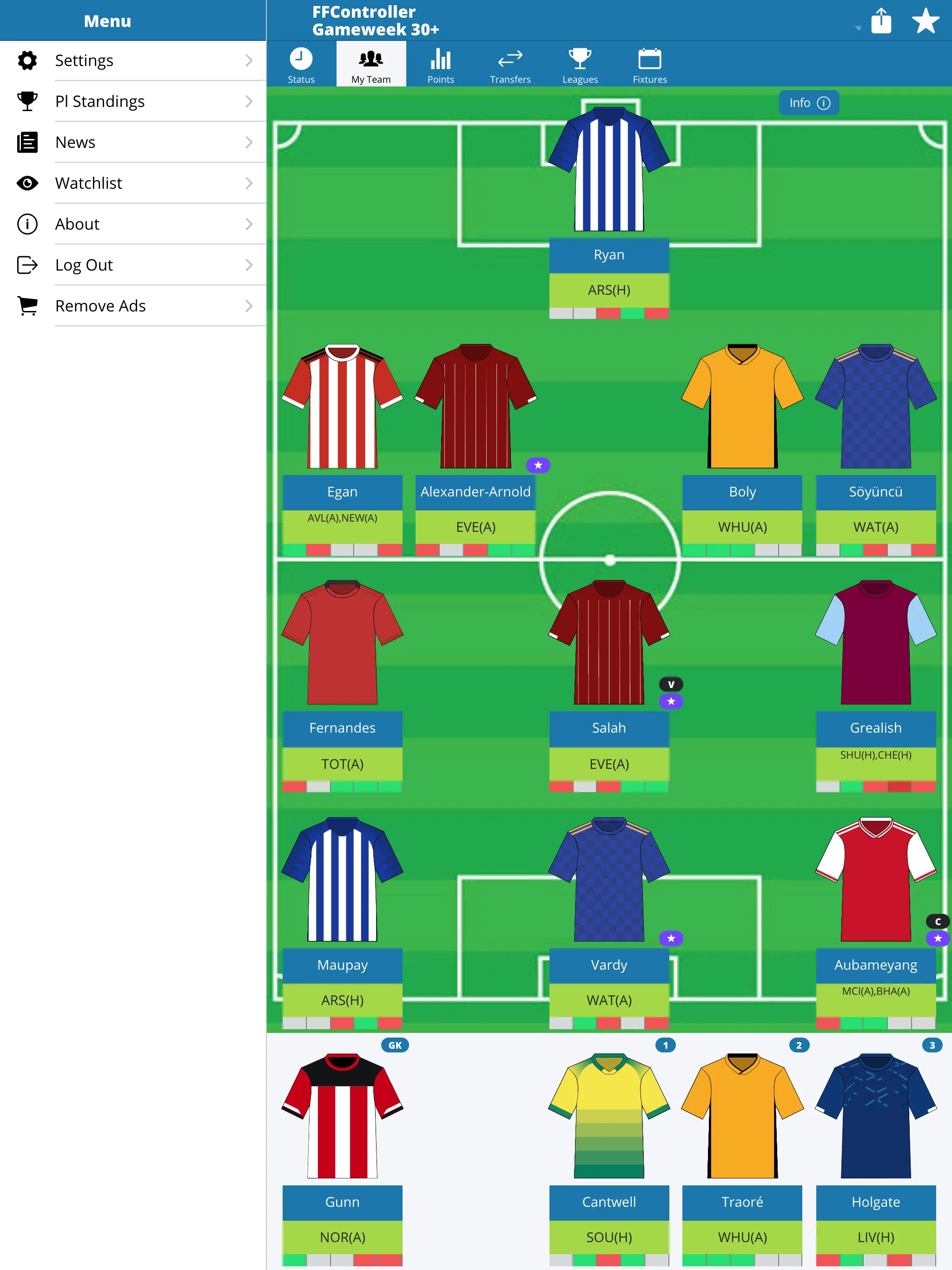 FPL Fantasy Football Control | Indus Appstore | Screenshot