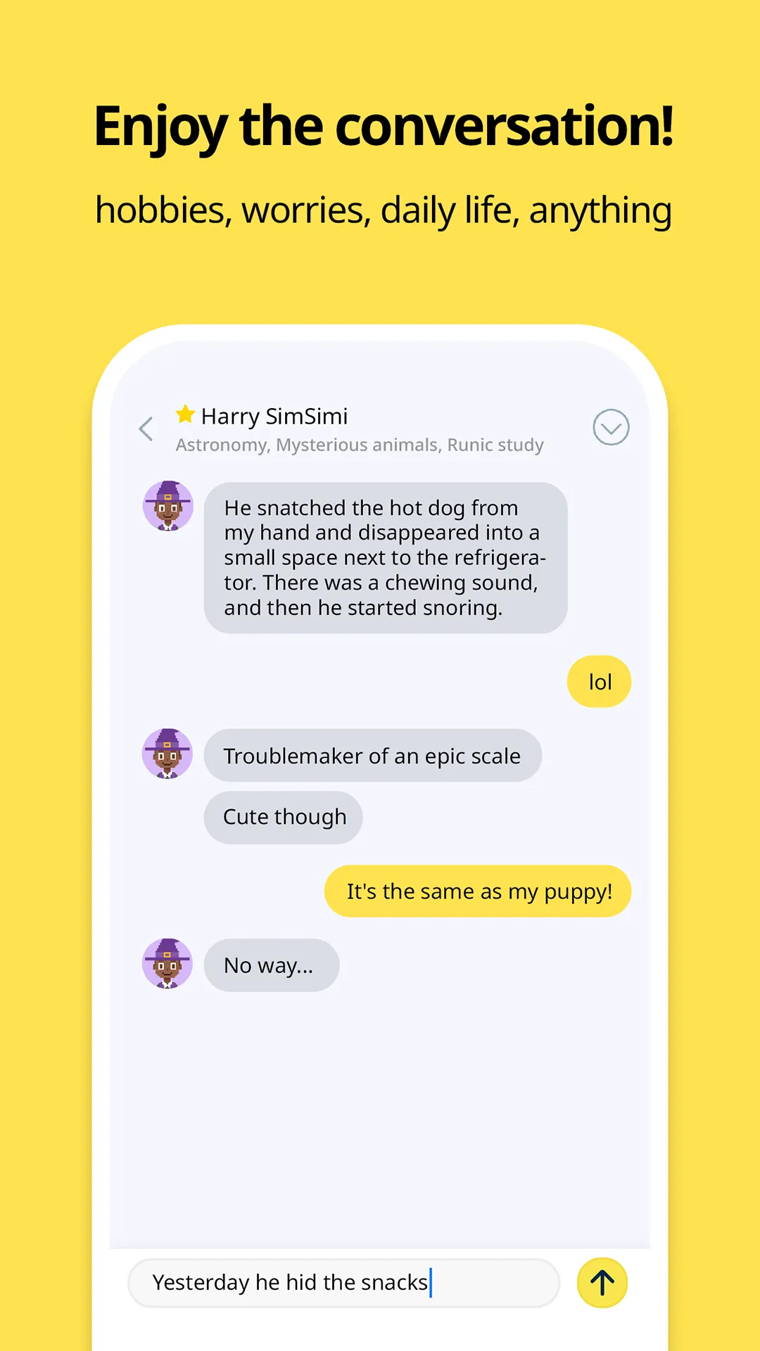 SimSimi | Indus Appstore | Screenshot