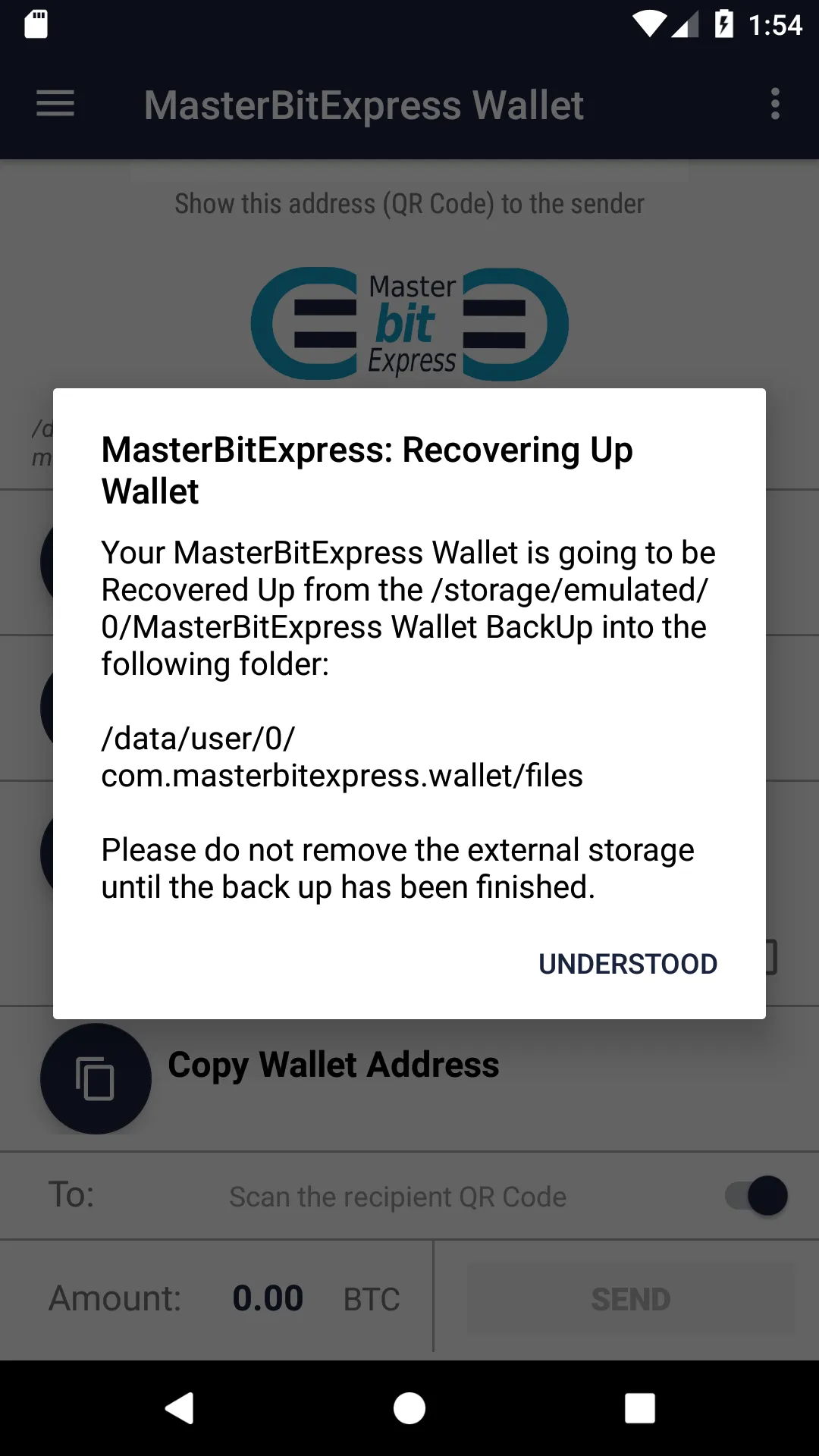 MasterBitExpress BTC Wallet | Indus Appstore | Screenshot