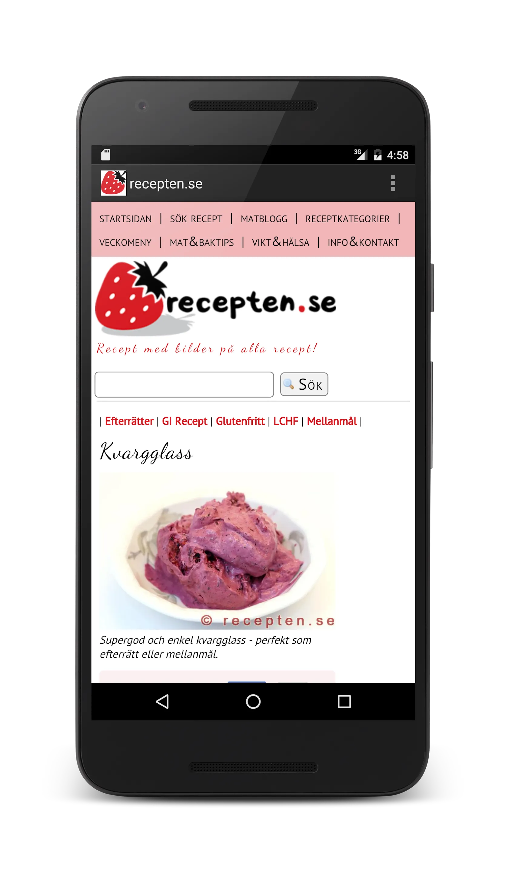 recepten.se | Indus Appstore | Screenshot