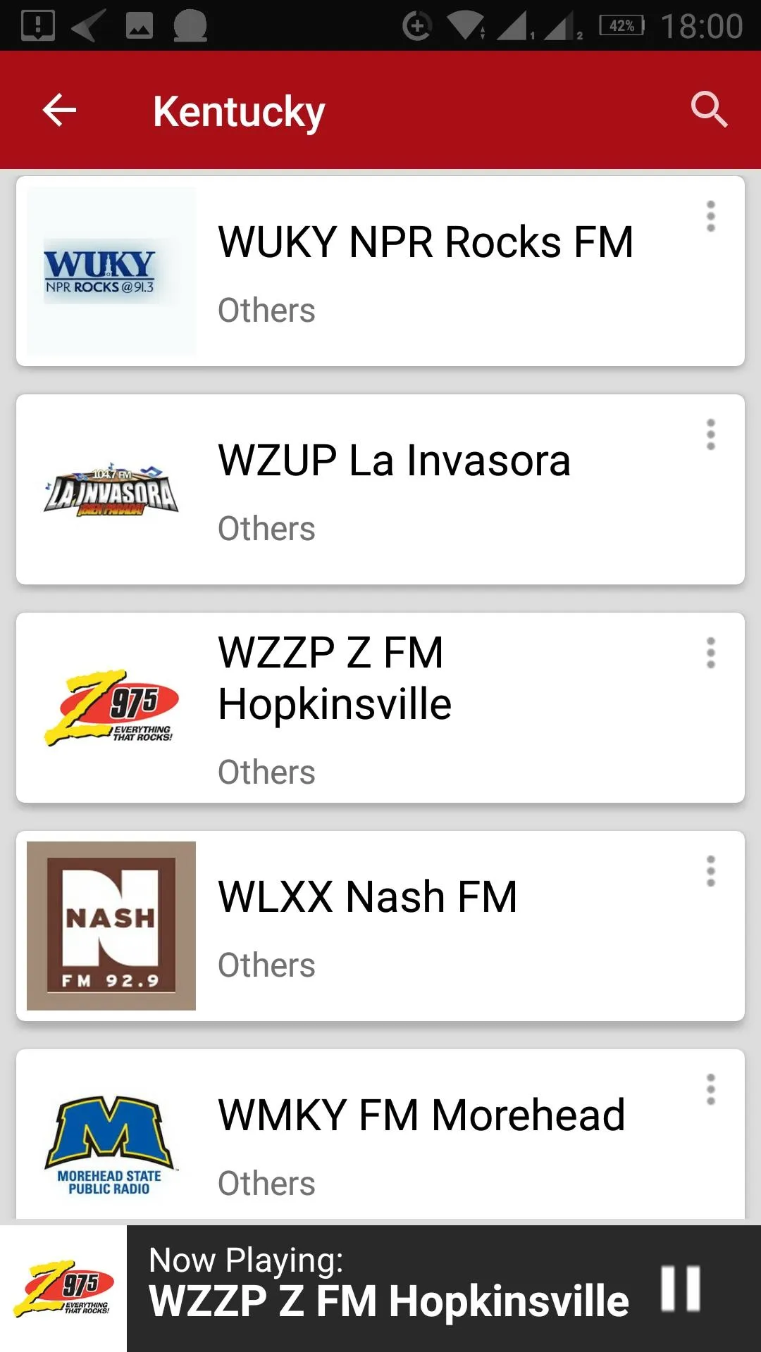 Kentucky Radio Stations - USA | Indus Appstore | Screenshot