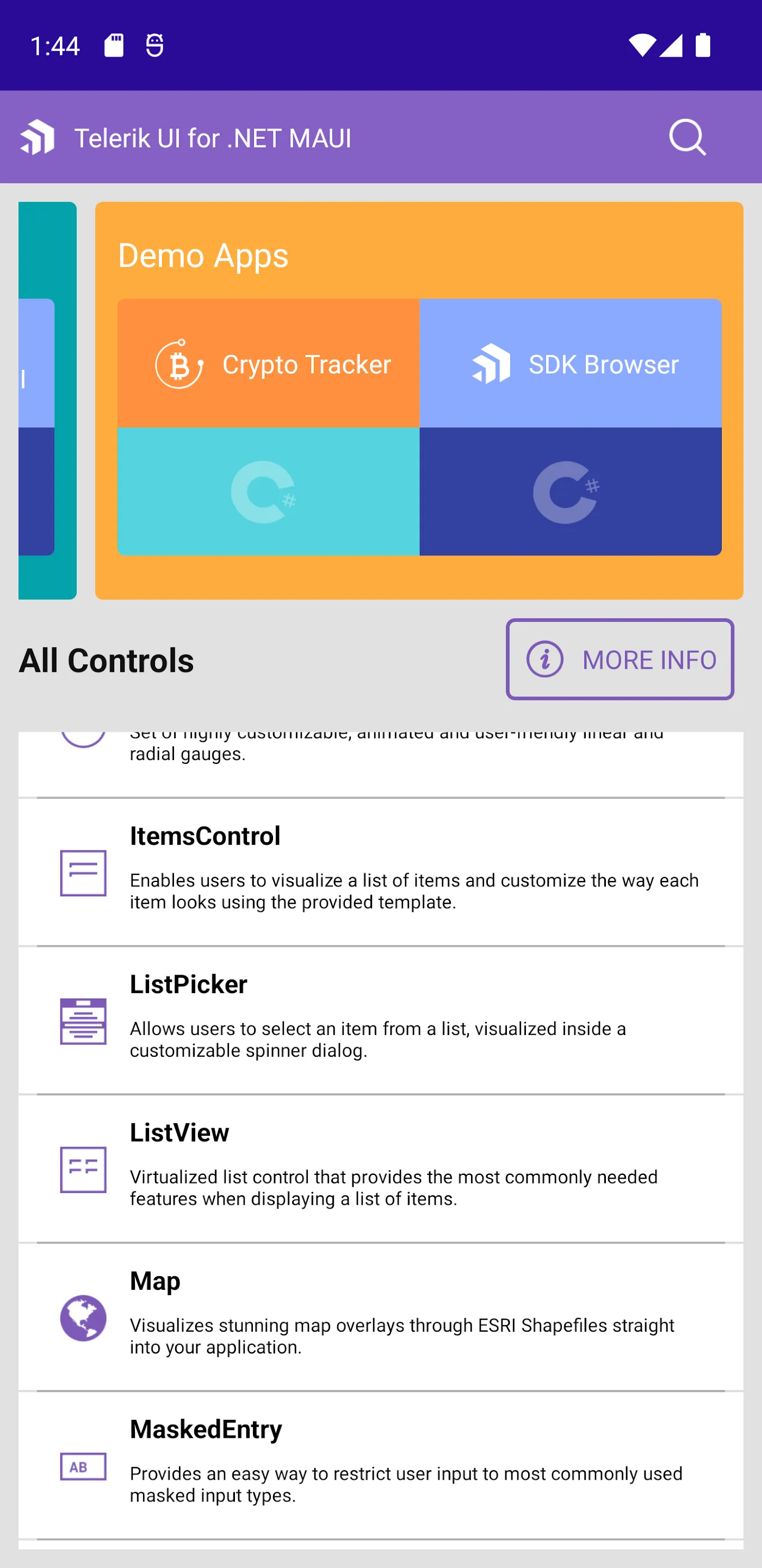 Telerik .NET MAUI Controls | Indus Appstore | Screenshot