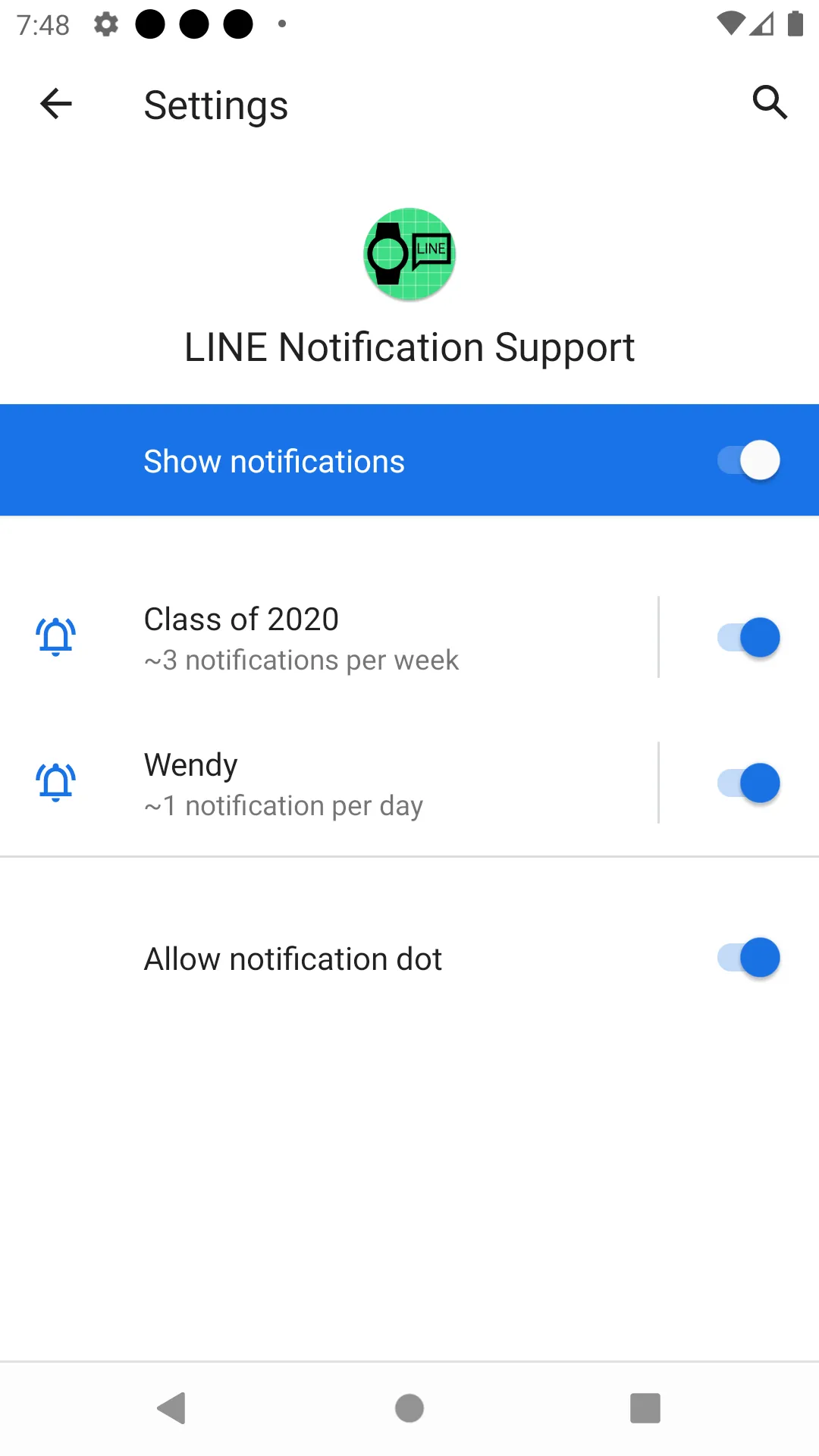 LINE Notification Support | Indus Appstore | Screenshot