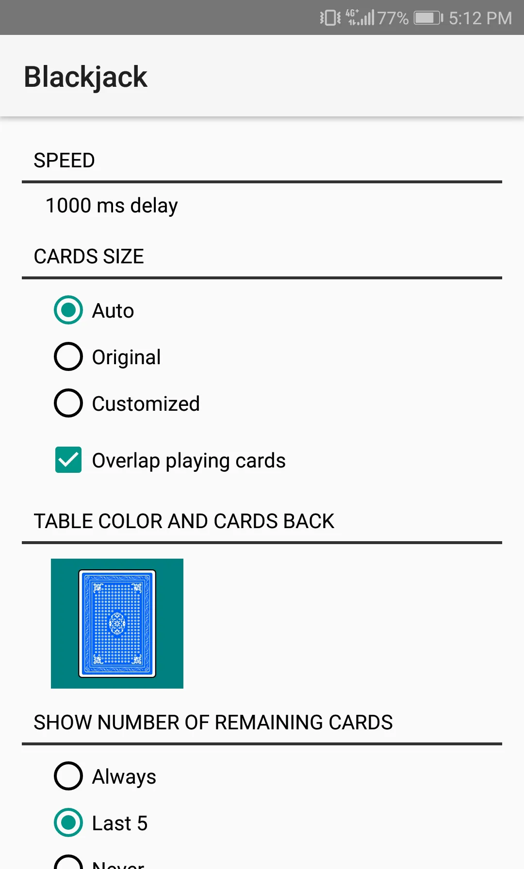 Blackjack | Indus Appstore | Screenshot