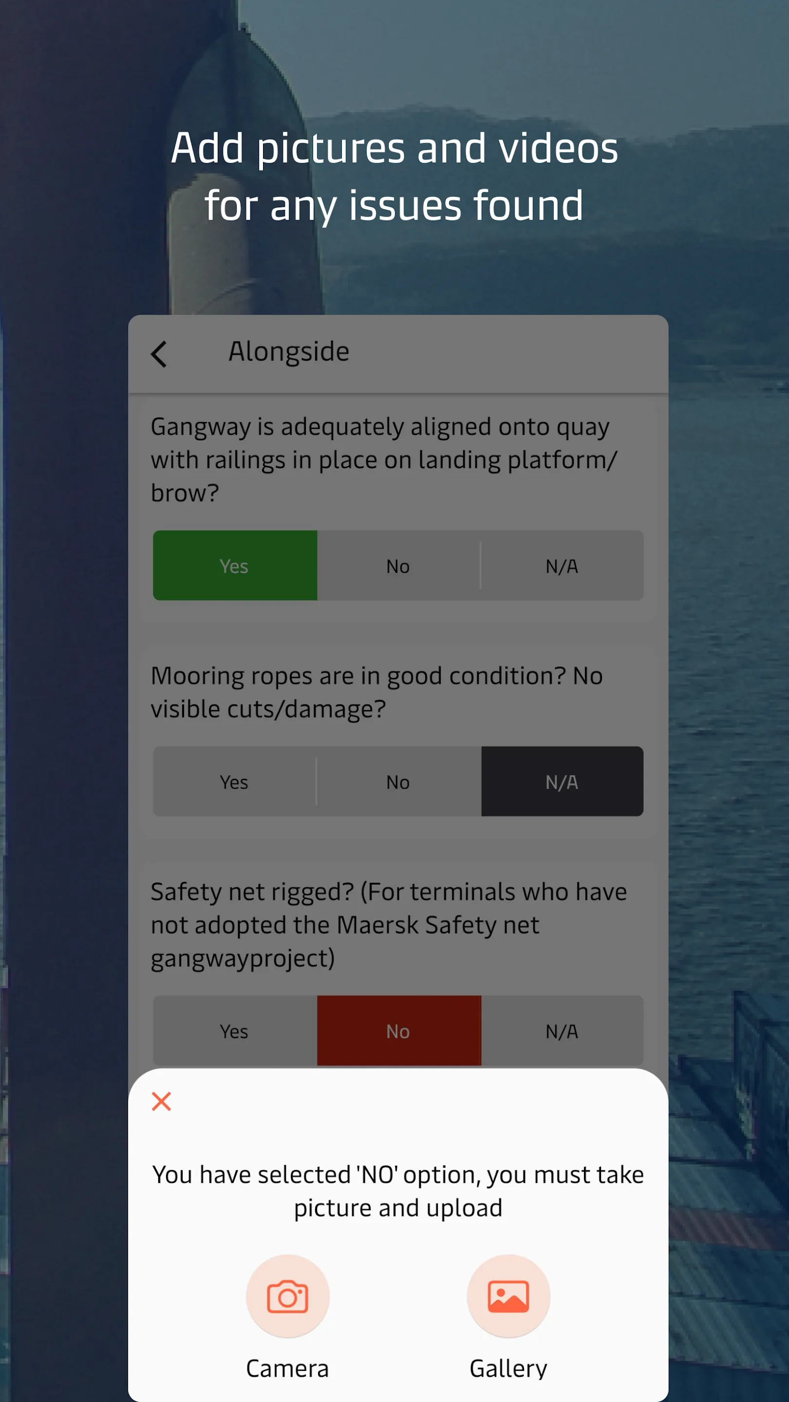 APMT Vessel Inspection | Indus Appstore | Screenshot