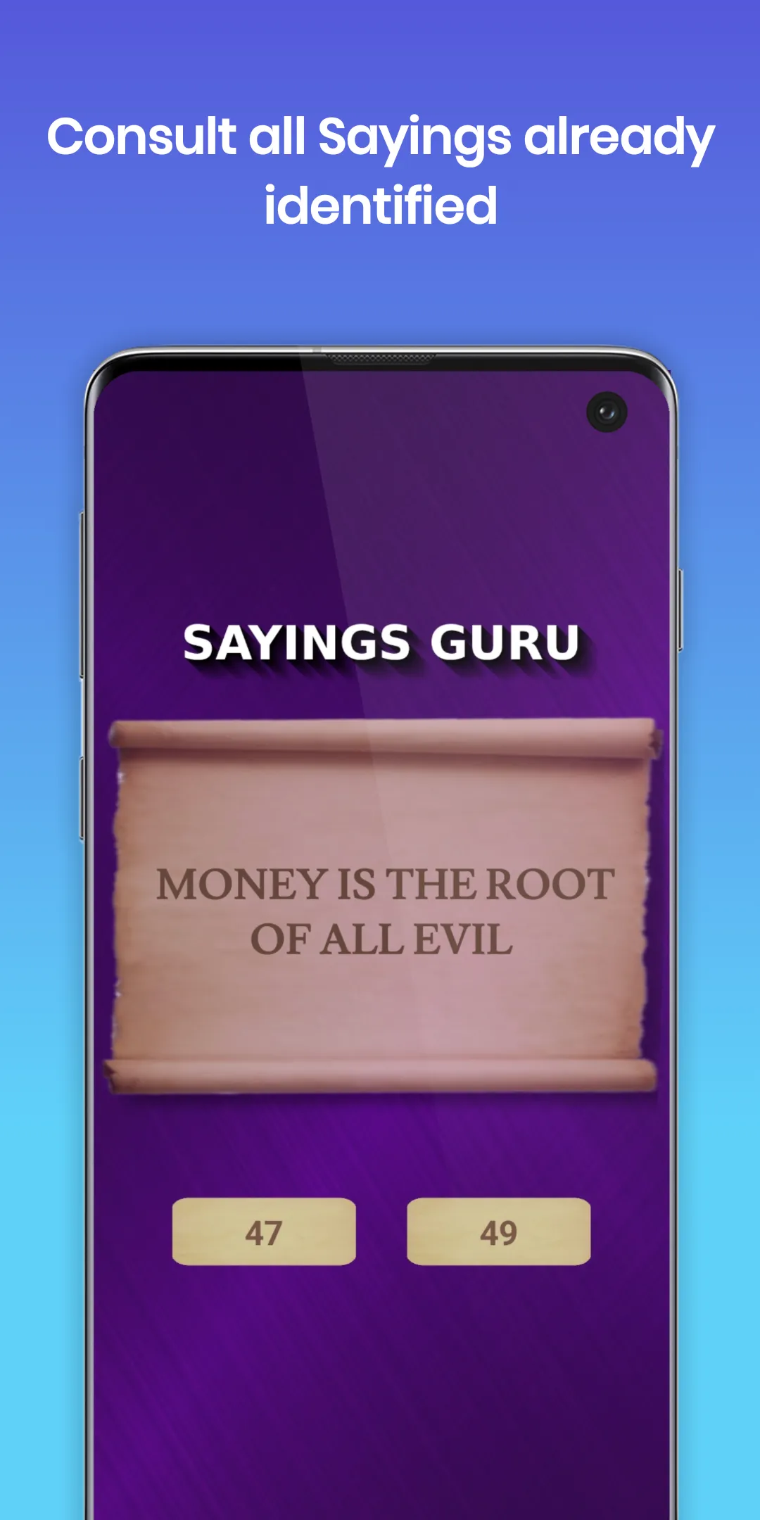 Sayings Game | Indus Appstore | Screenshot