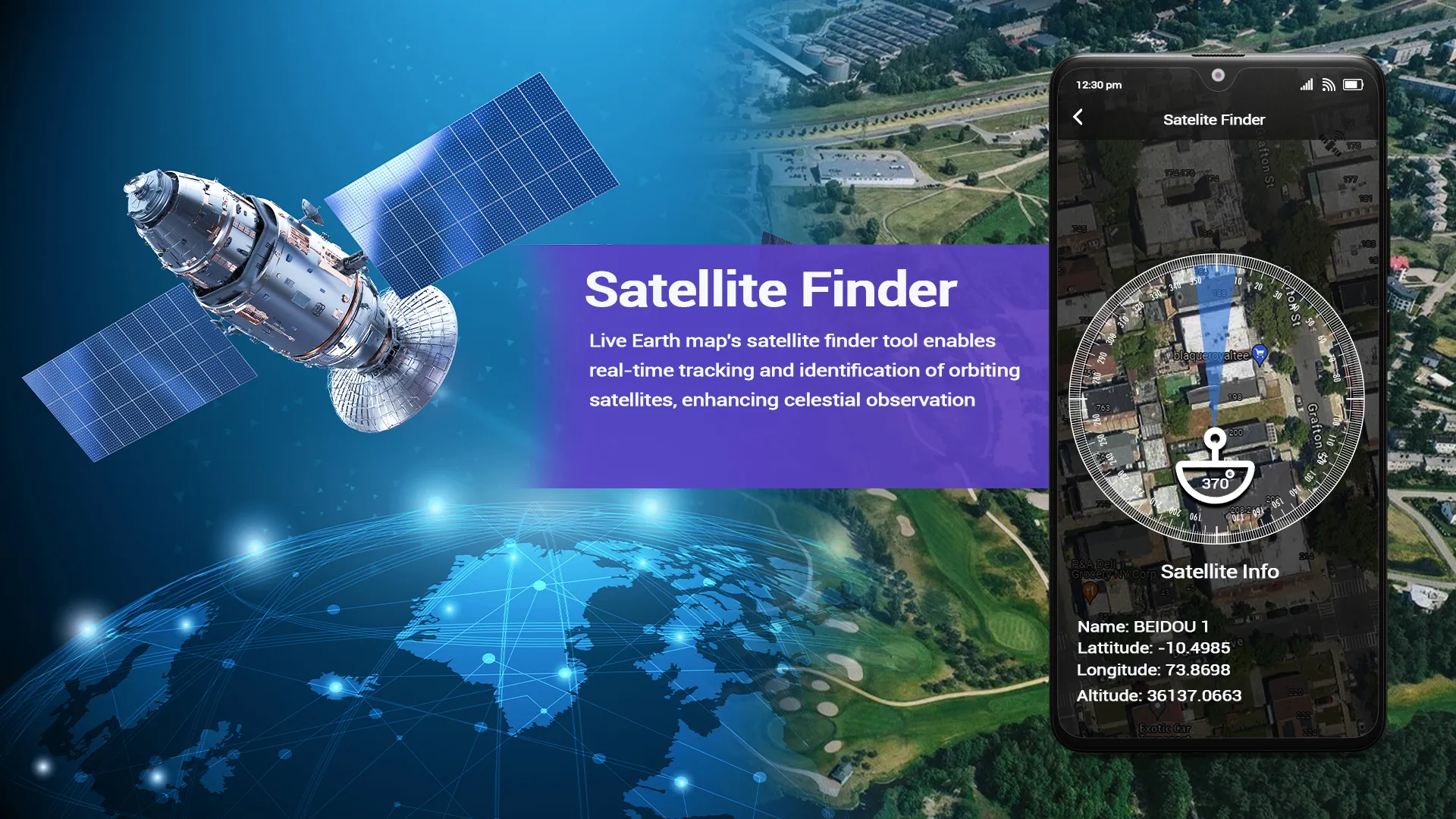 Earth Map: Live Satellite View | Indus Appstore | Screenshot