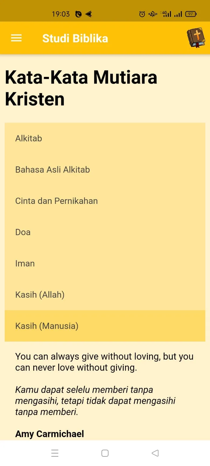 Studi Biblika: Belajar Alkitab | Indus Appstore | Screenshot