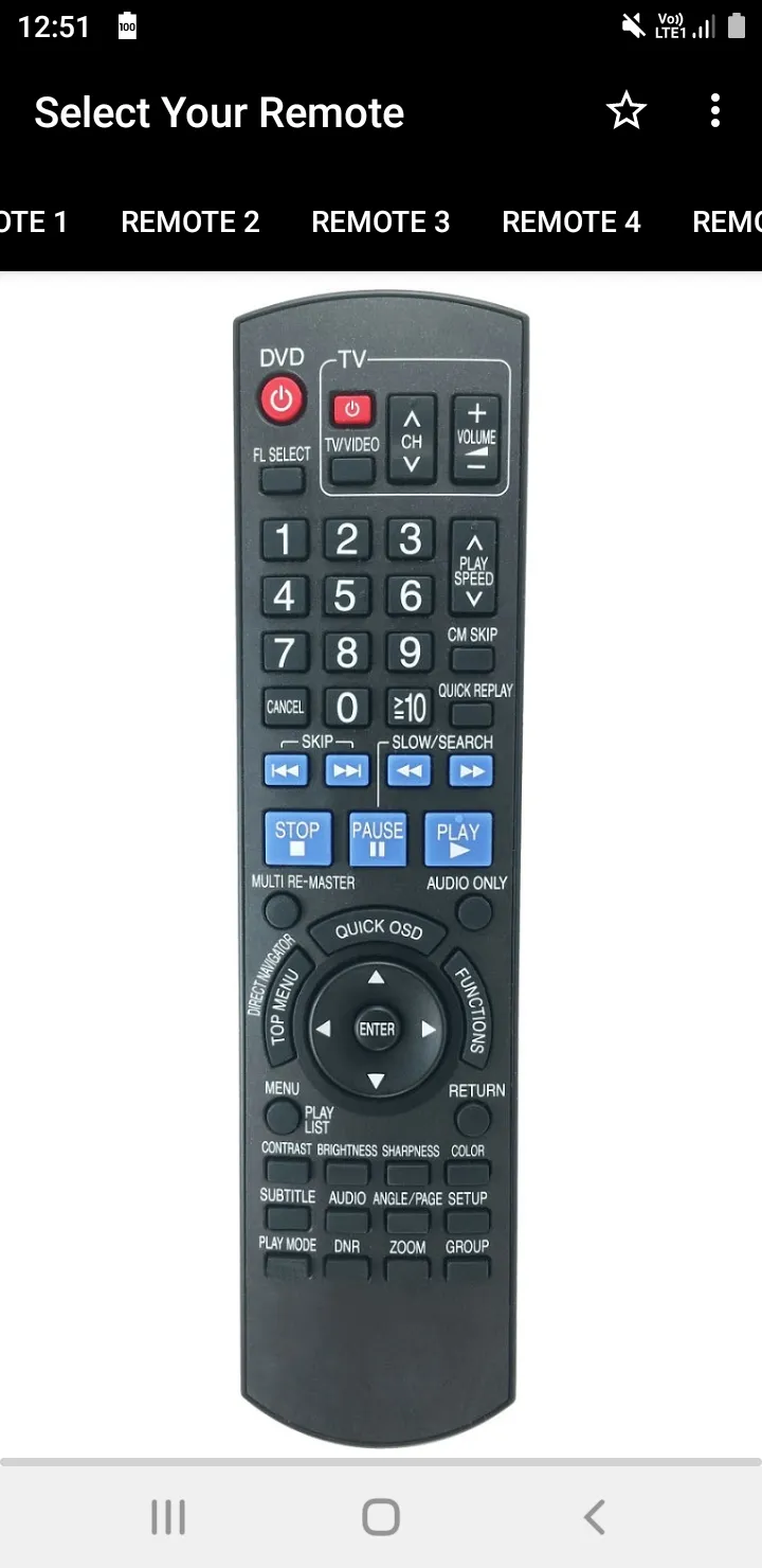 Panasonic Soundbar Remote | Indus Appstore | Screenshot