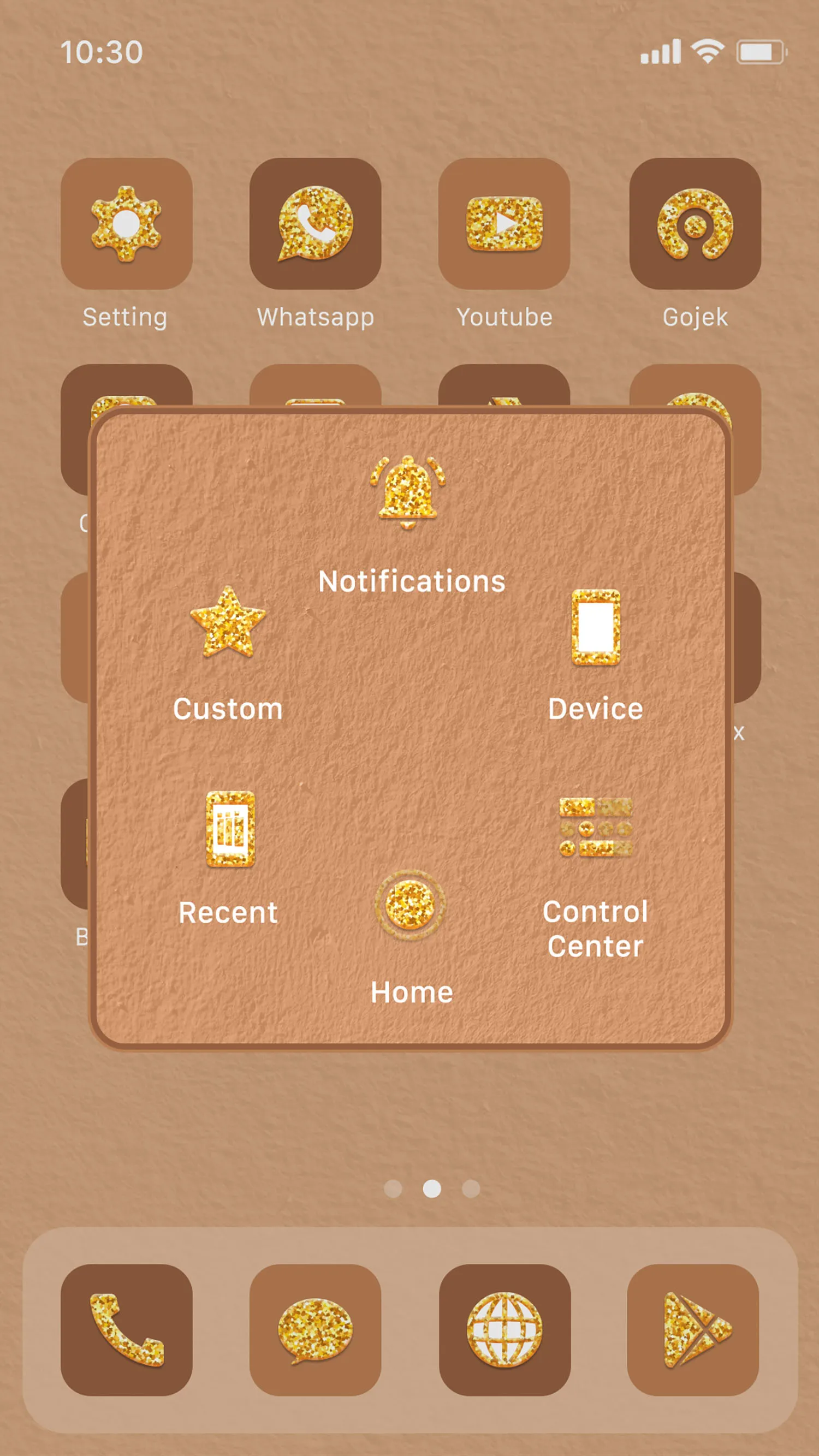 Wow Gold Glitter Icon Pack | Indus Appstore | Screenshot