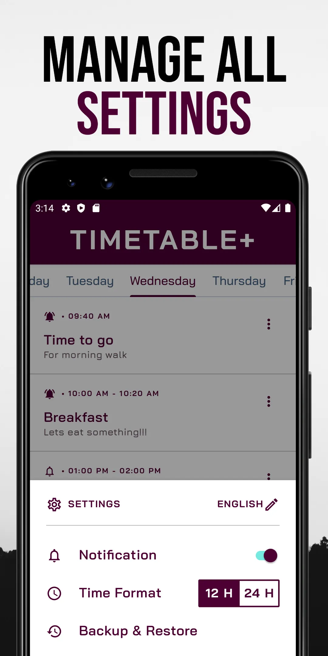 TimeTable+ : Study Planner App | Indus Appstore | Screenshot