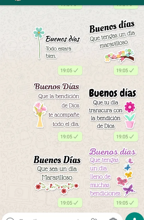 Stickers de Buenos Días | Indus Appstore | Screenshot