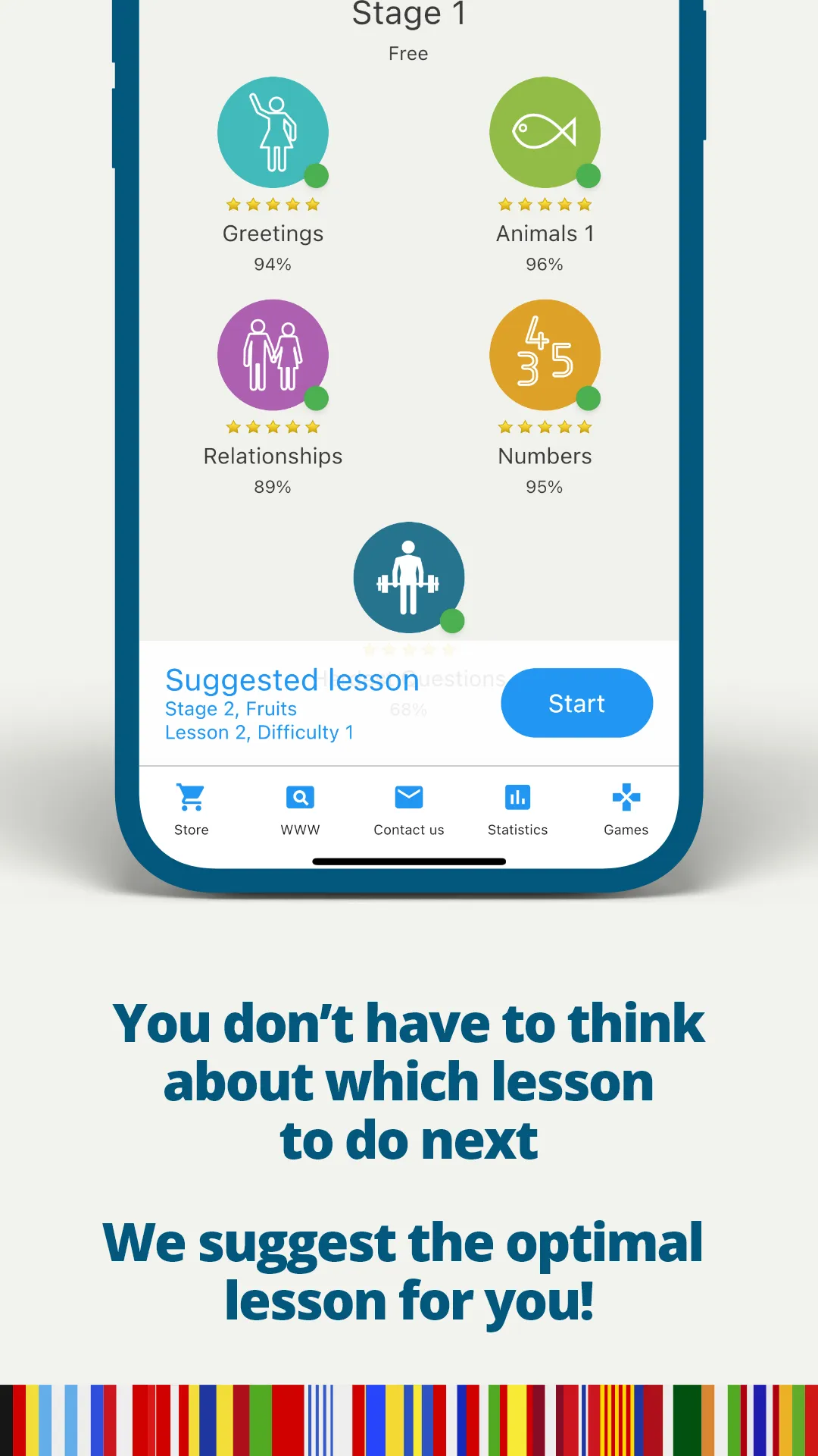 Qlango: Learn 45 languages | Indus Appstore | Screenshot