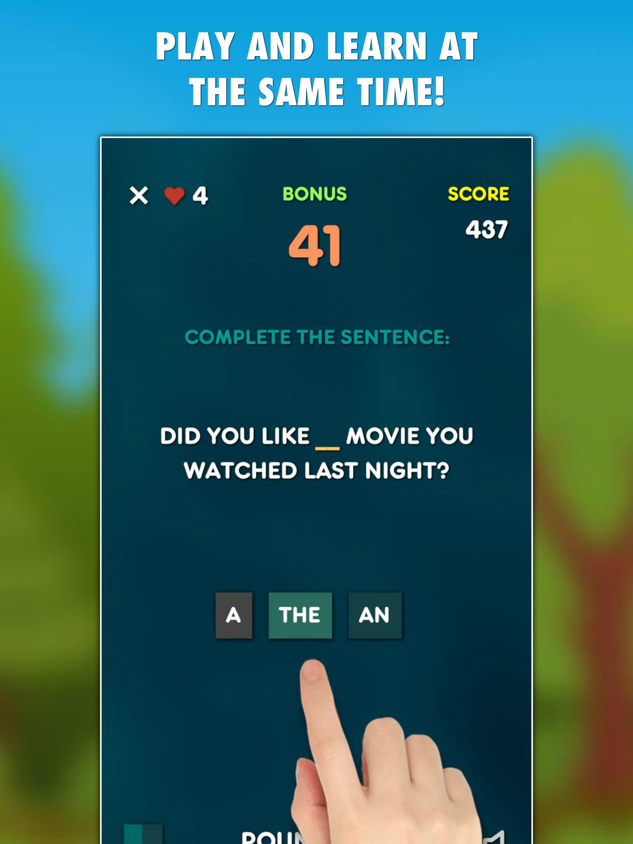 Articles Grammar Test | Indus Appstore | Screenshot