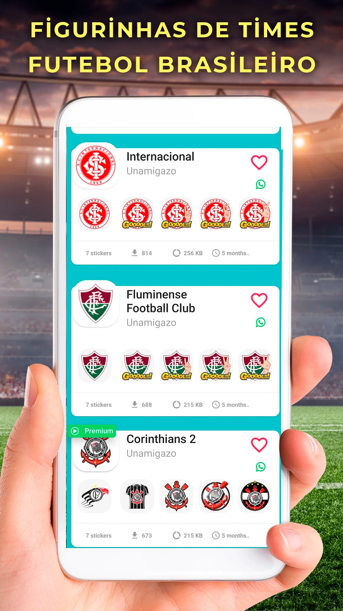 Figurinhas de times de futebol | Indus Appstore | Screenshot