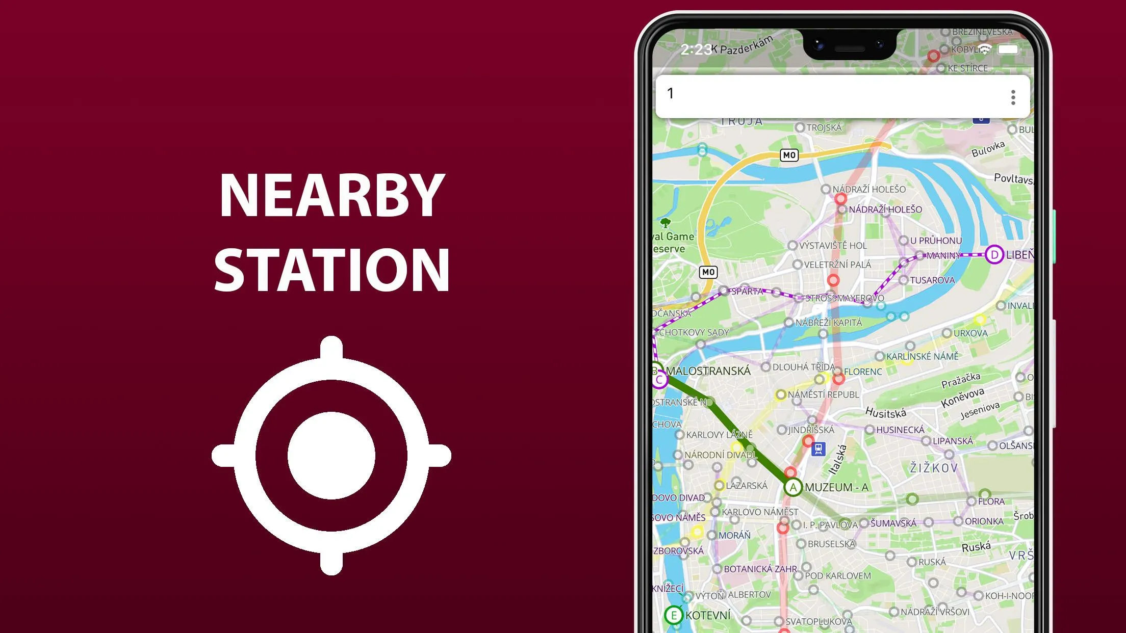 Public transport map Prague | Indus Appstore | Screenshot