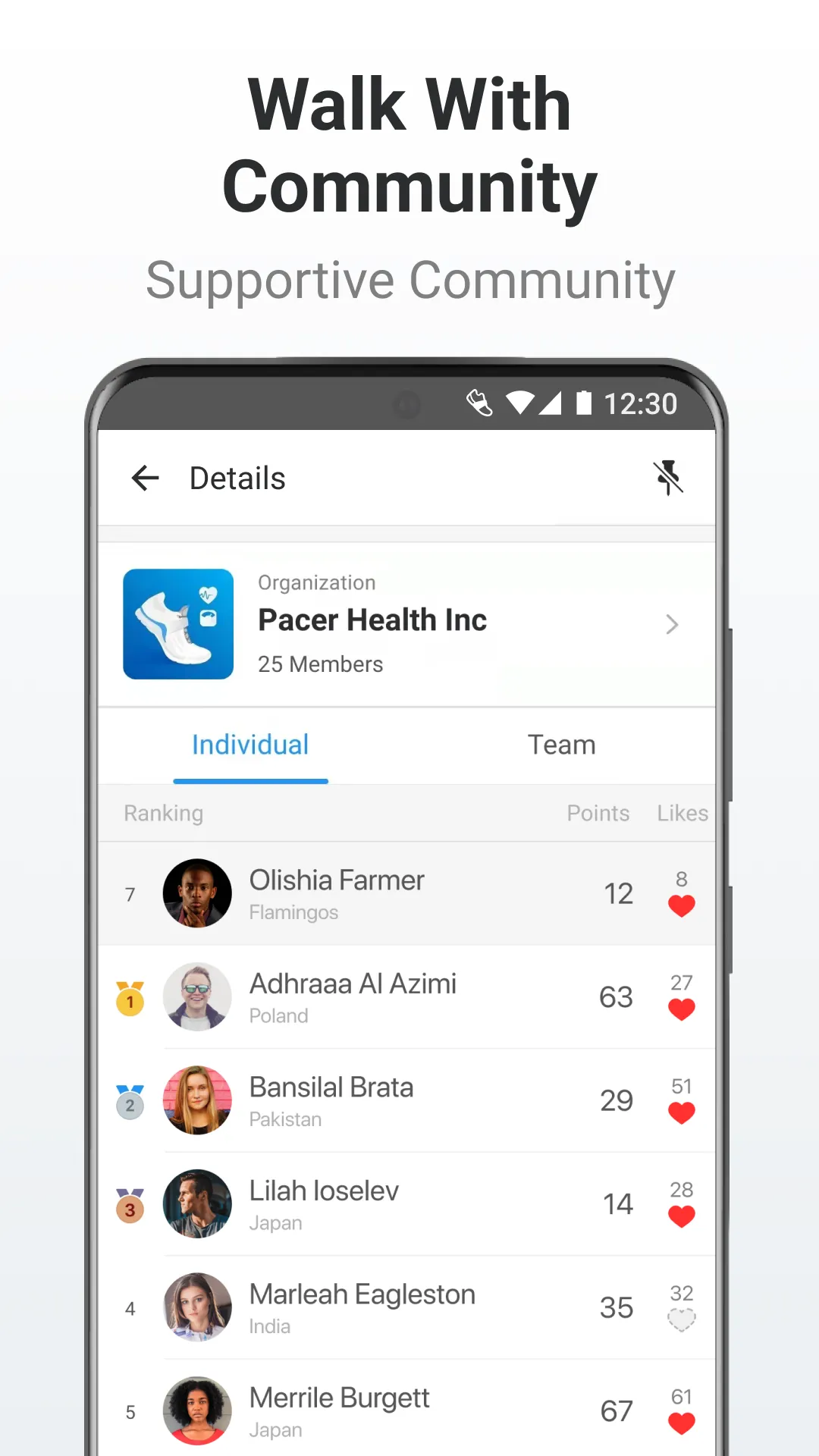 Pacer Pedometer & Step Counter | Indus Appstore | Screenshot