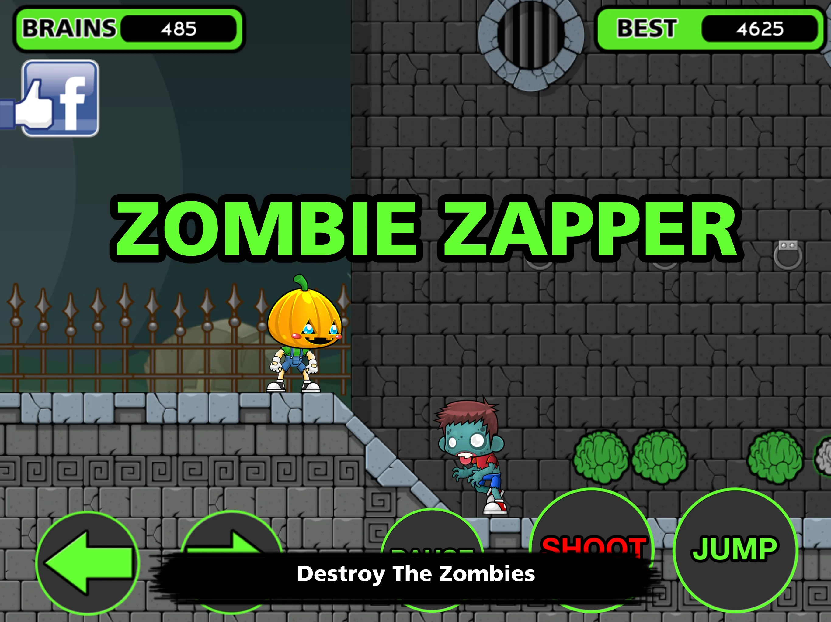 Zombie Zapper  The Brain Drain | Indus Appstore | Screenshot