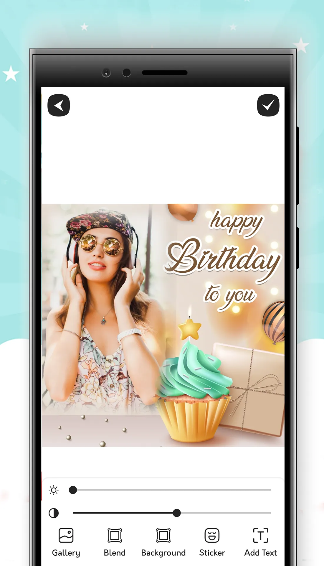 Birthday Cake Photo Frame | Indus Appstore | Screenshot