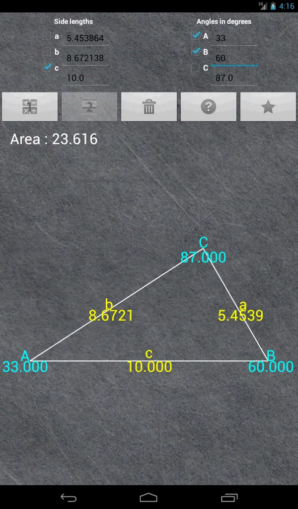 Universal Triangle Solver | Indus Appstore | Screenshot