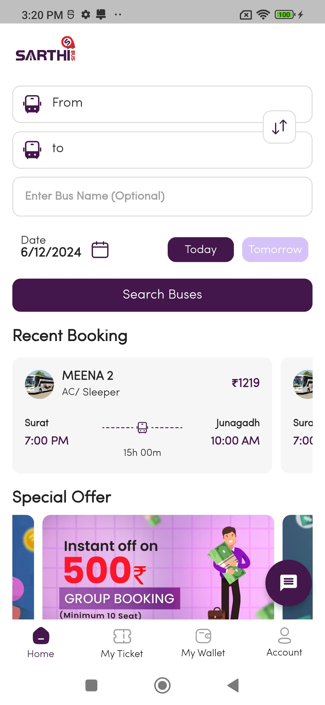 Sarthi Bus | Indus Appstore | Screenshot
