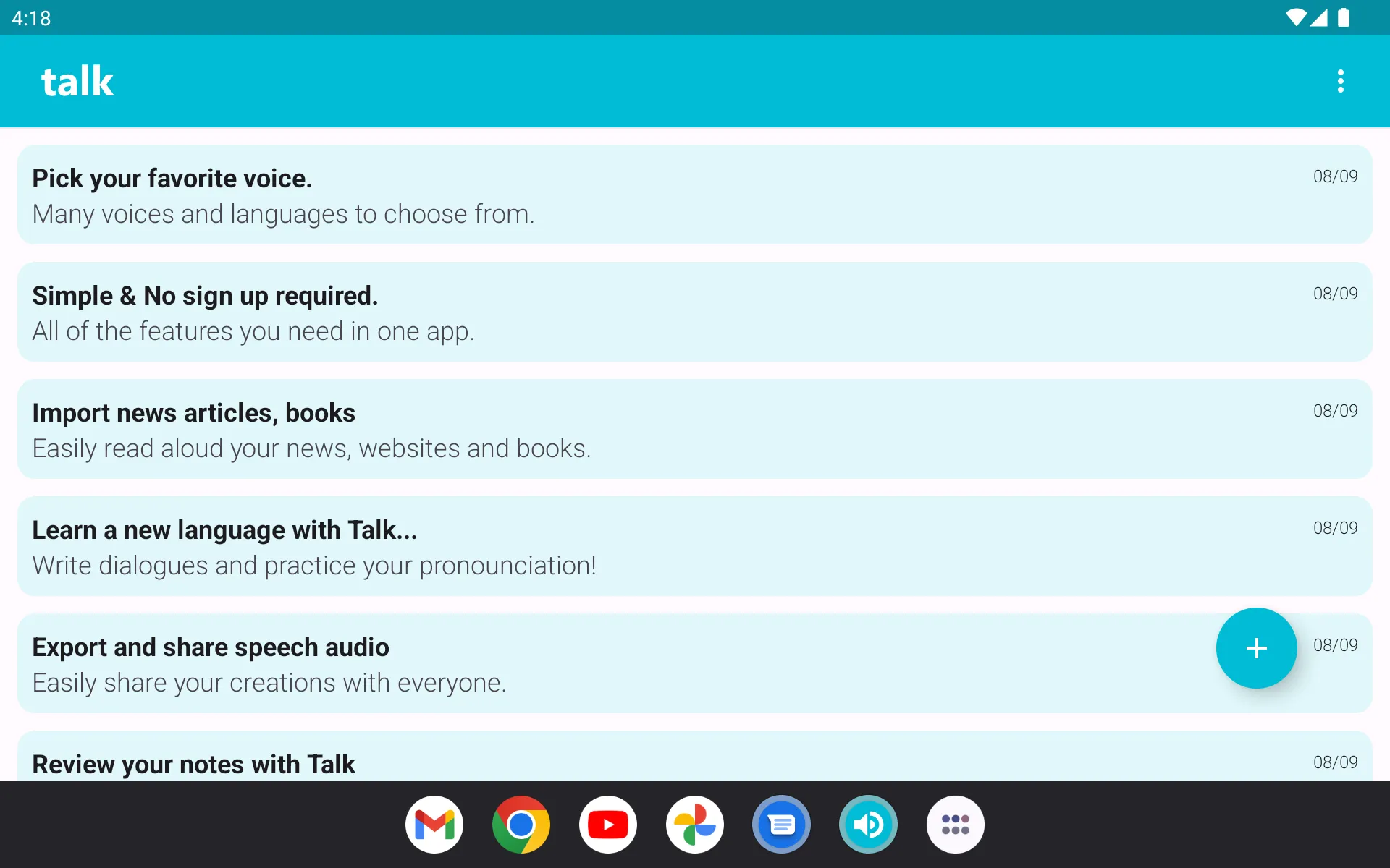 Talk: Text to Voice | Indus Appstore | Screenshot