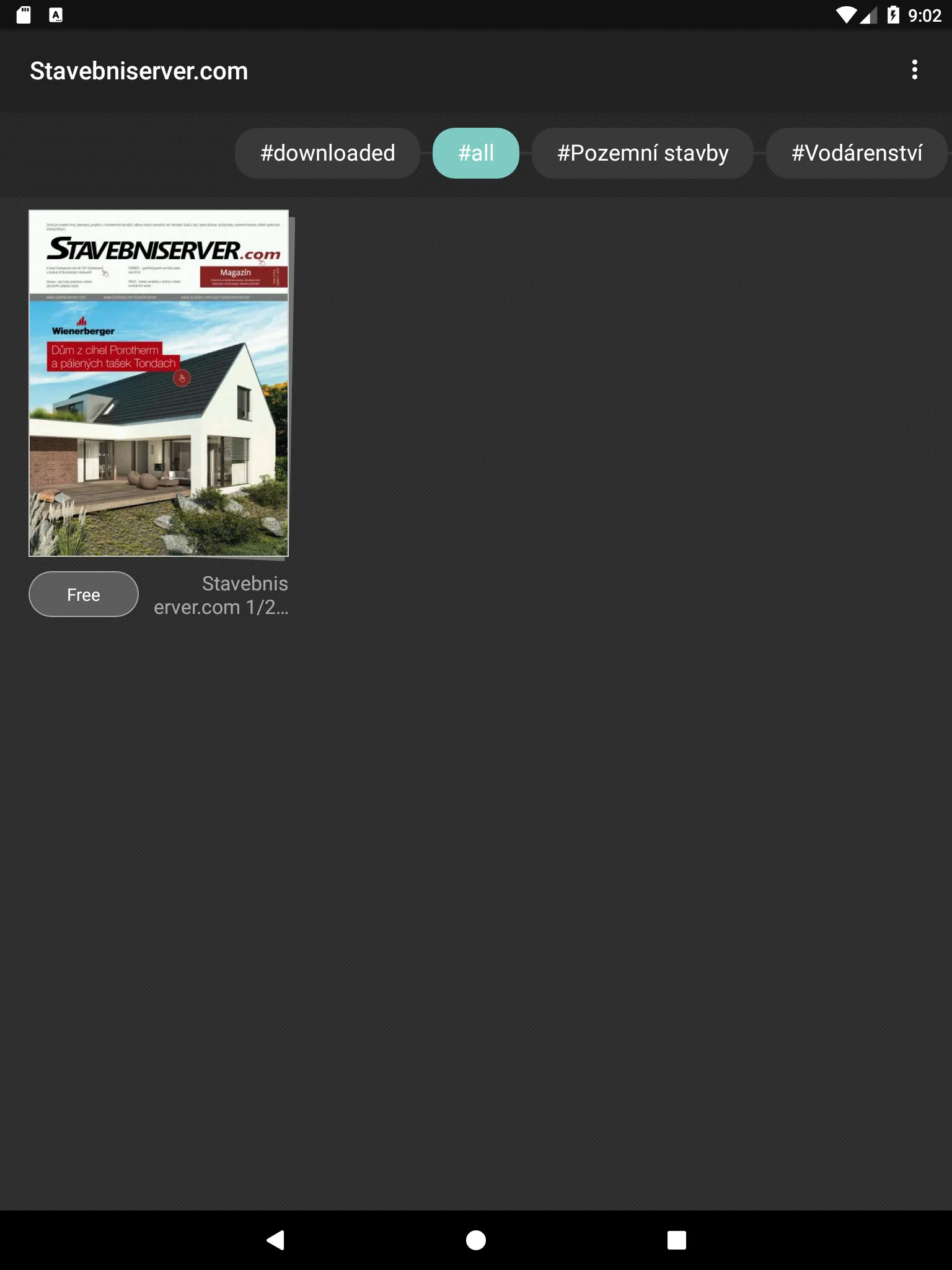 Magazín Stavebniserver.com | Indus Appstore | Screenshot