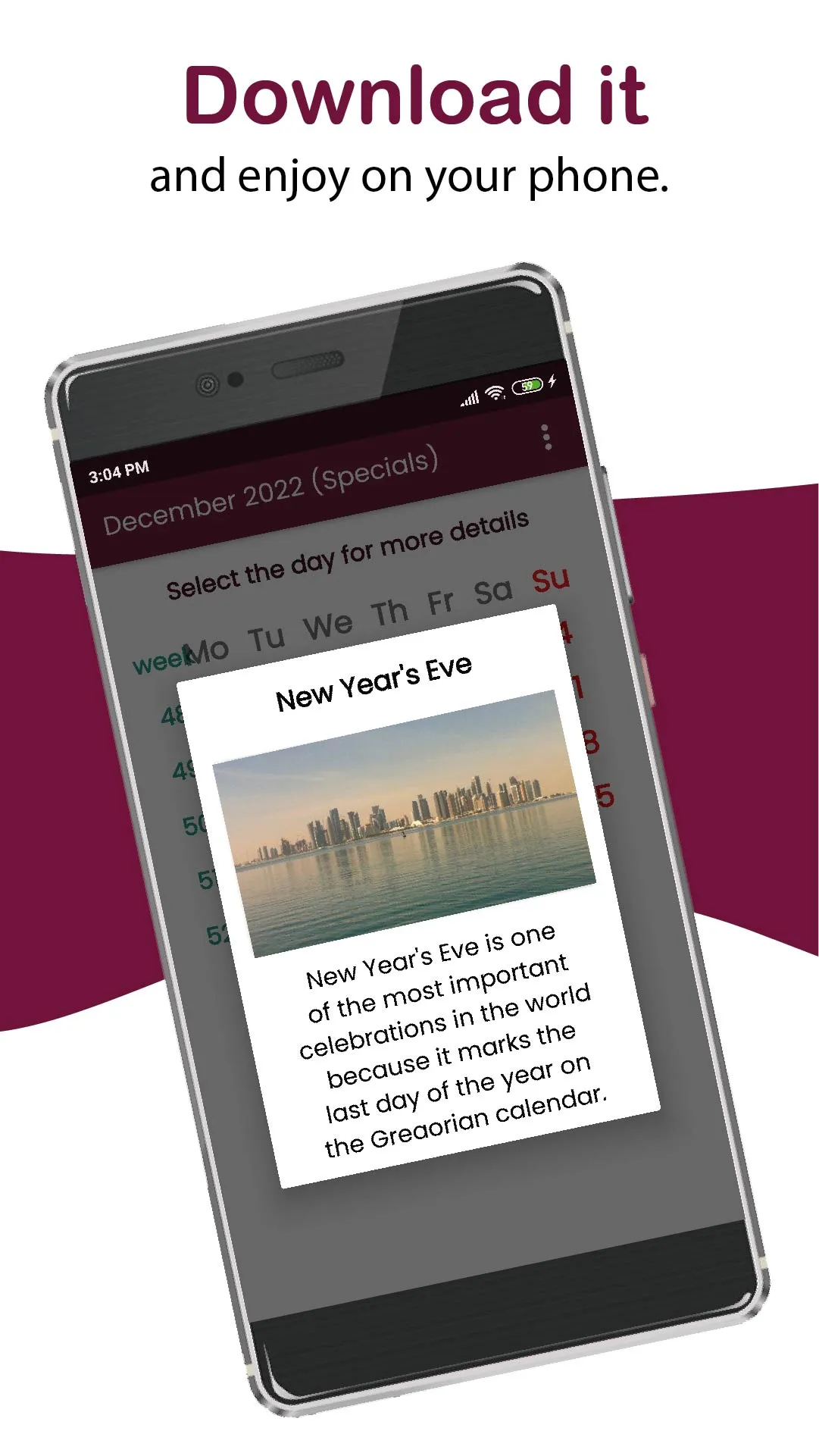 Qatar calendar 2024 | Indus Appstore | Screenshot