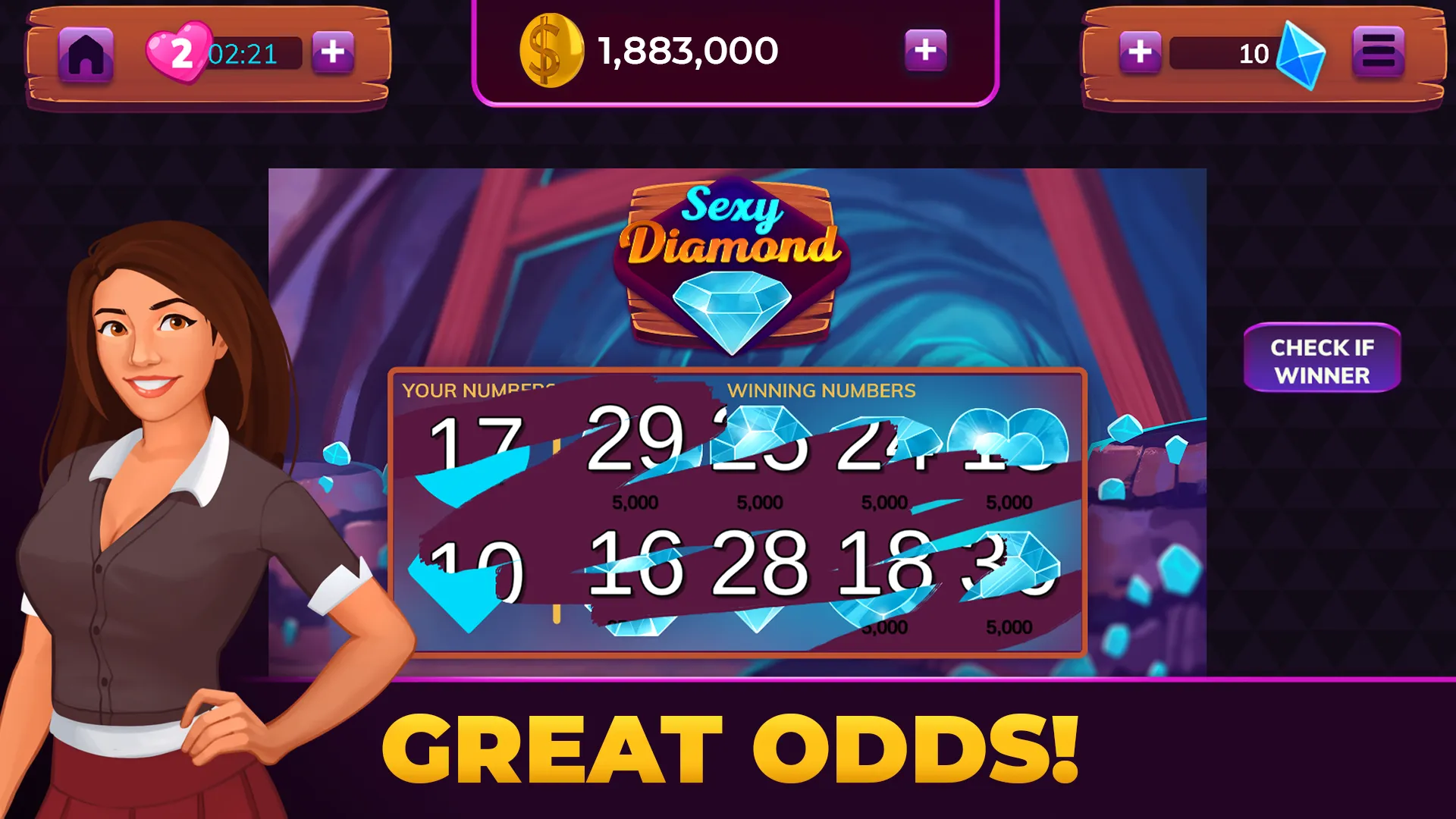 Sexy Diamond Slots & Match | Indus Appstore | Screenshot