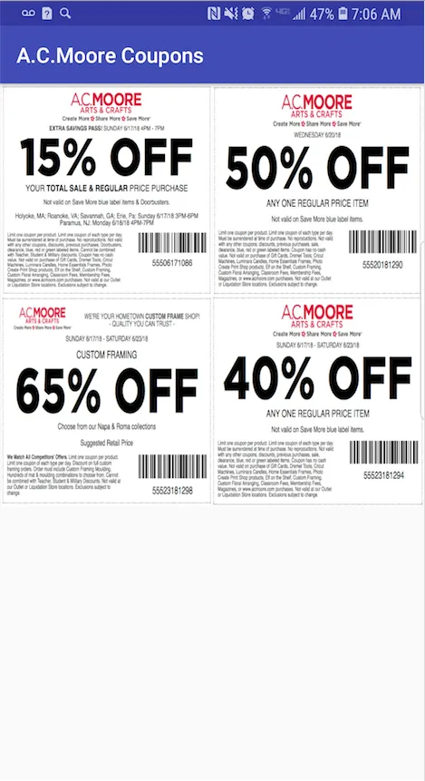 Coupons for Michaels | Indus Appstore | Screenshot