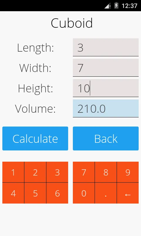 Area and Volume Calculator | Indus Appstore | Screenshot