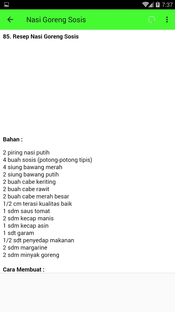 Aneka Resep Makanan Rumahan | Indus Appstore | Screenshot