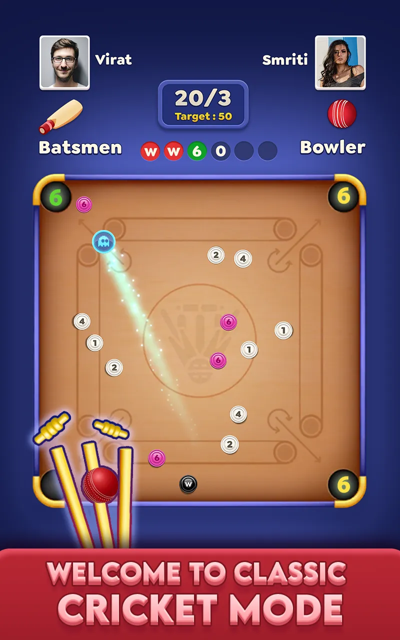 Carrom Cricket: Disc Pool Game | Indus Appstore | Screenshot