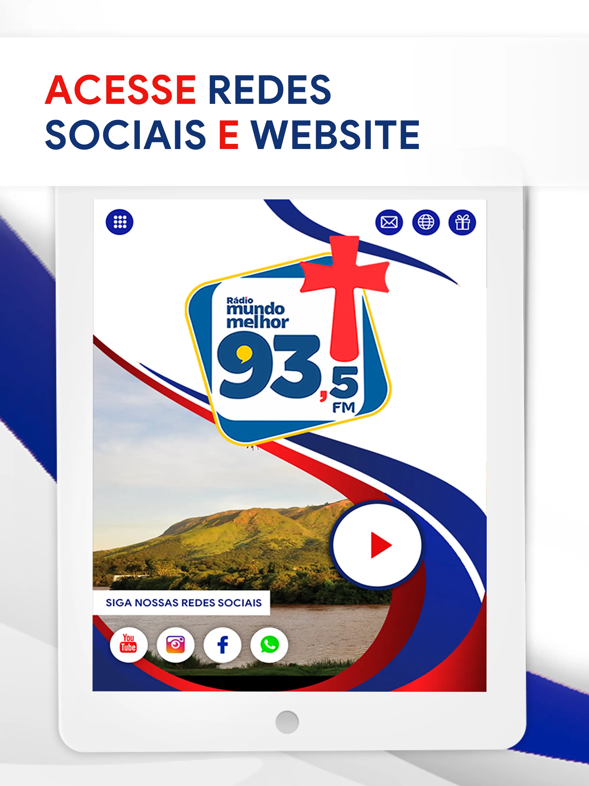 Rádio Mundo Melhor 93FM e 97FM | Indus Appstore | Screenshot