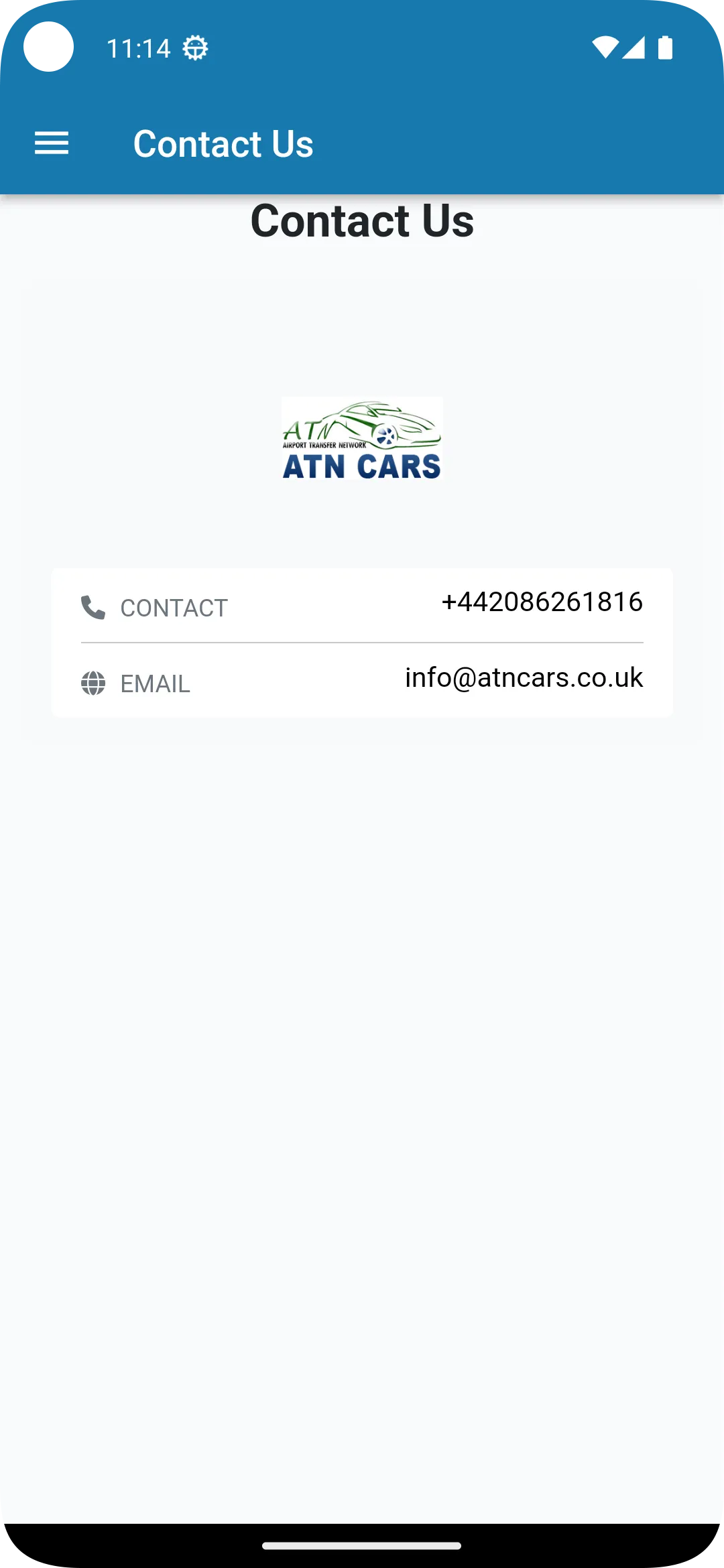 ATN Cars - Airport Transfers | Indus Appstore | Screenshot