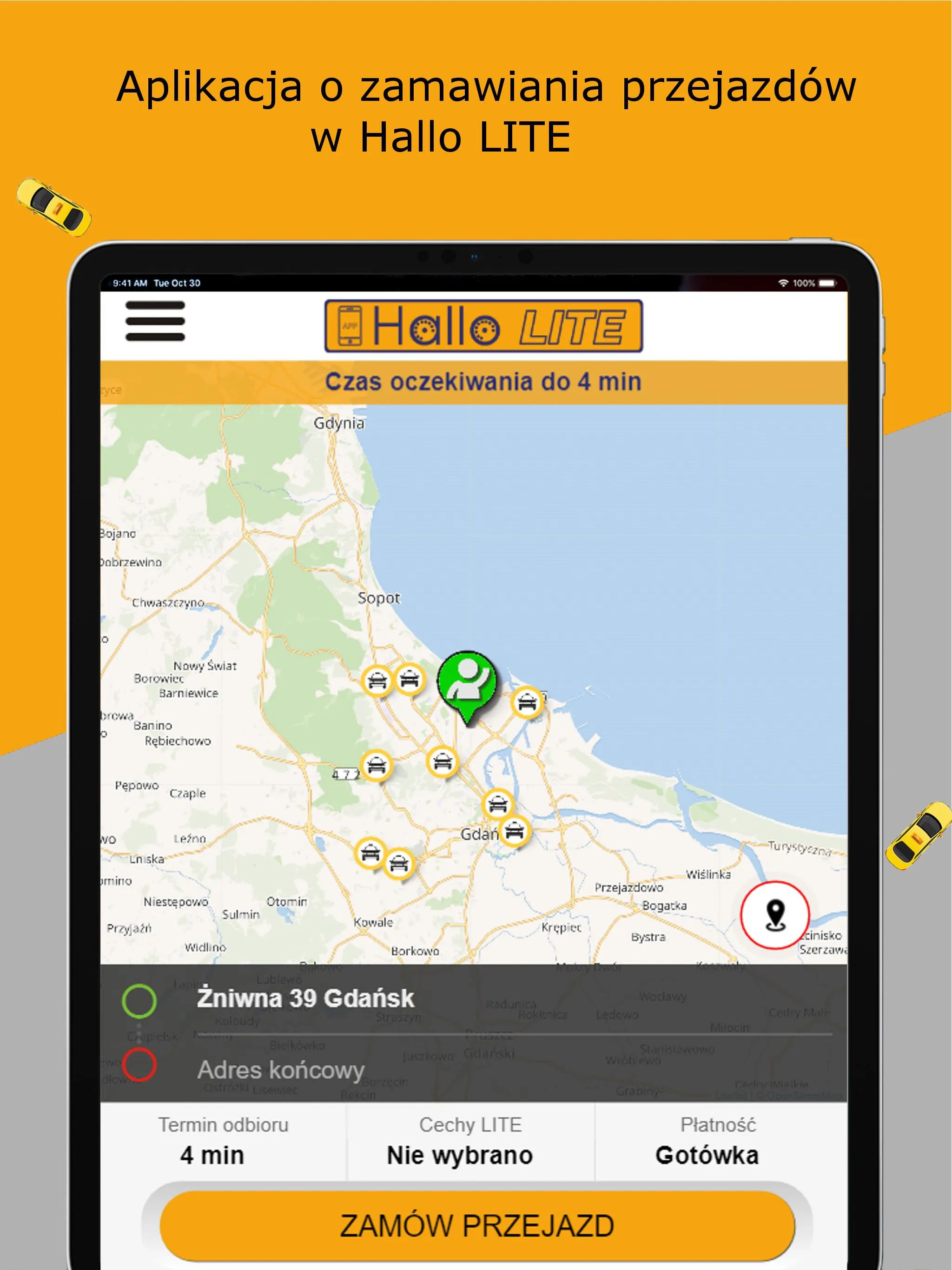 Hallo Taxi Gdańsk LITE | Indus Appstore | Screenshot